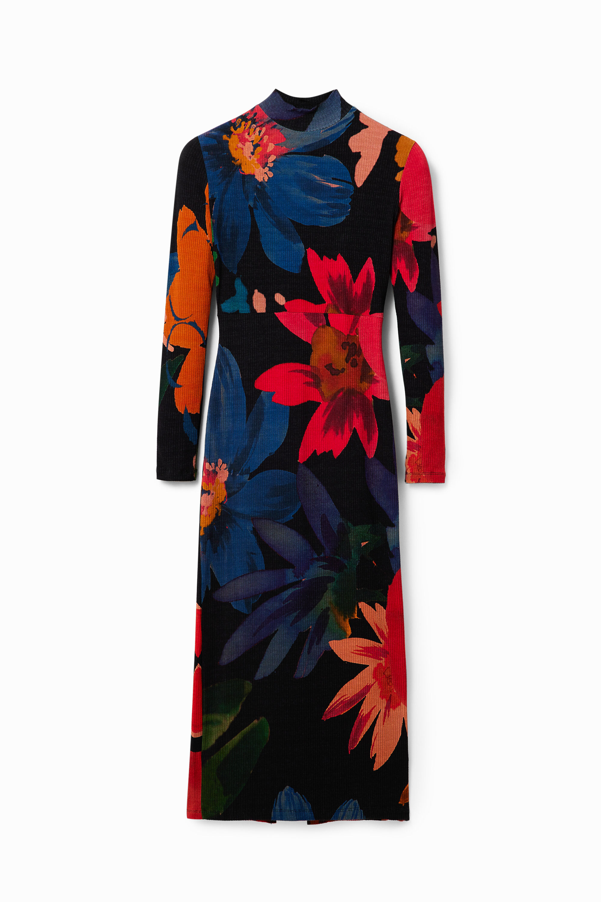 Vestido midi flores