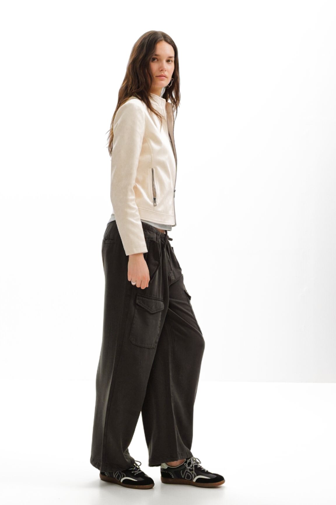 Cazadora biker slim