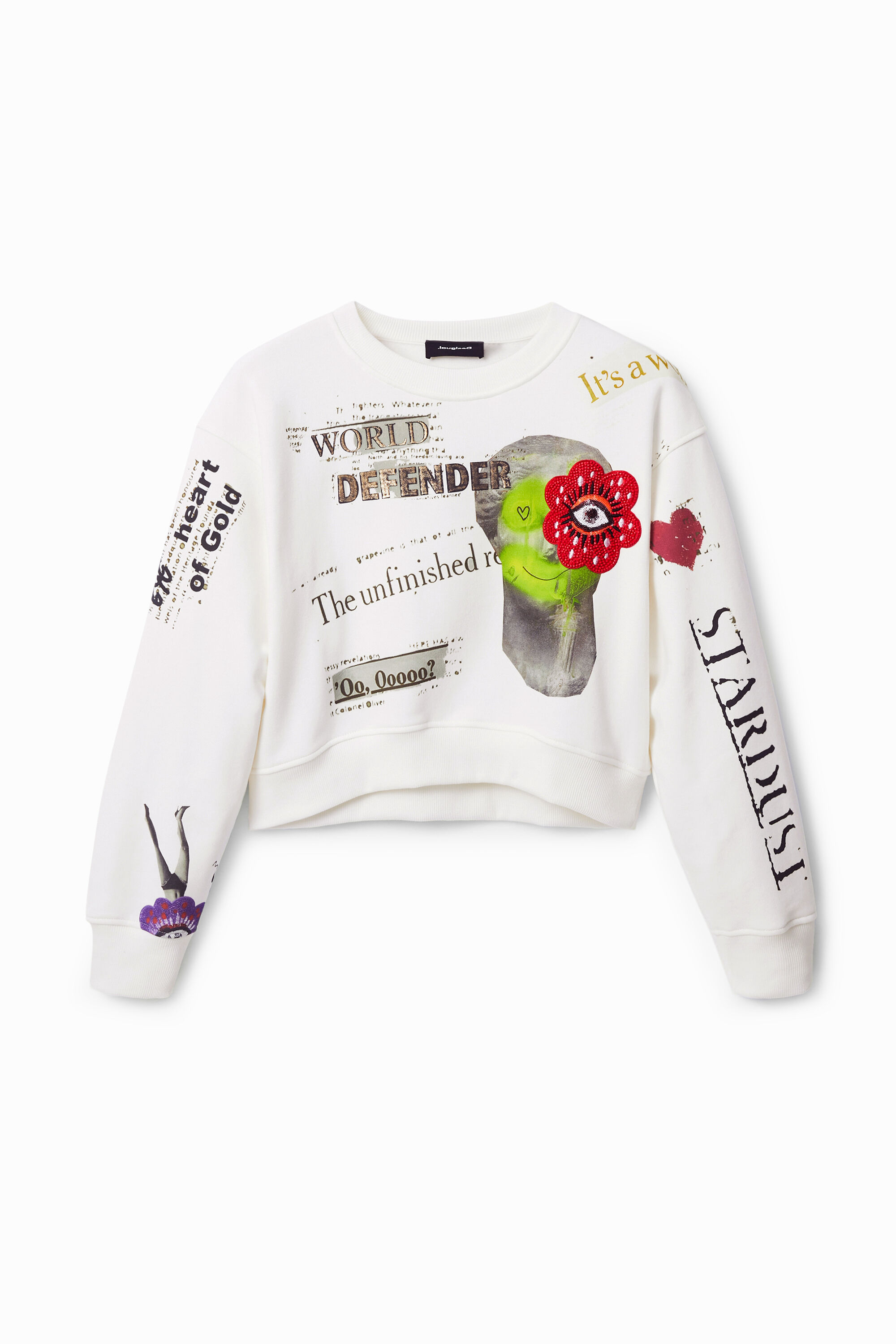 Sudadera textos peri&oacute;dico
