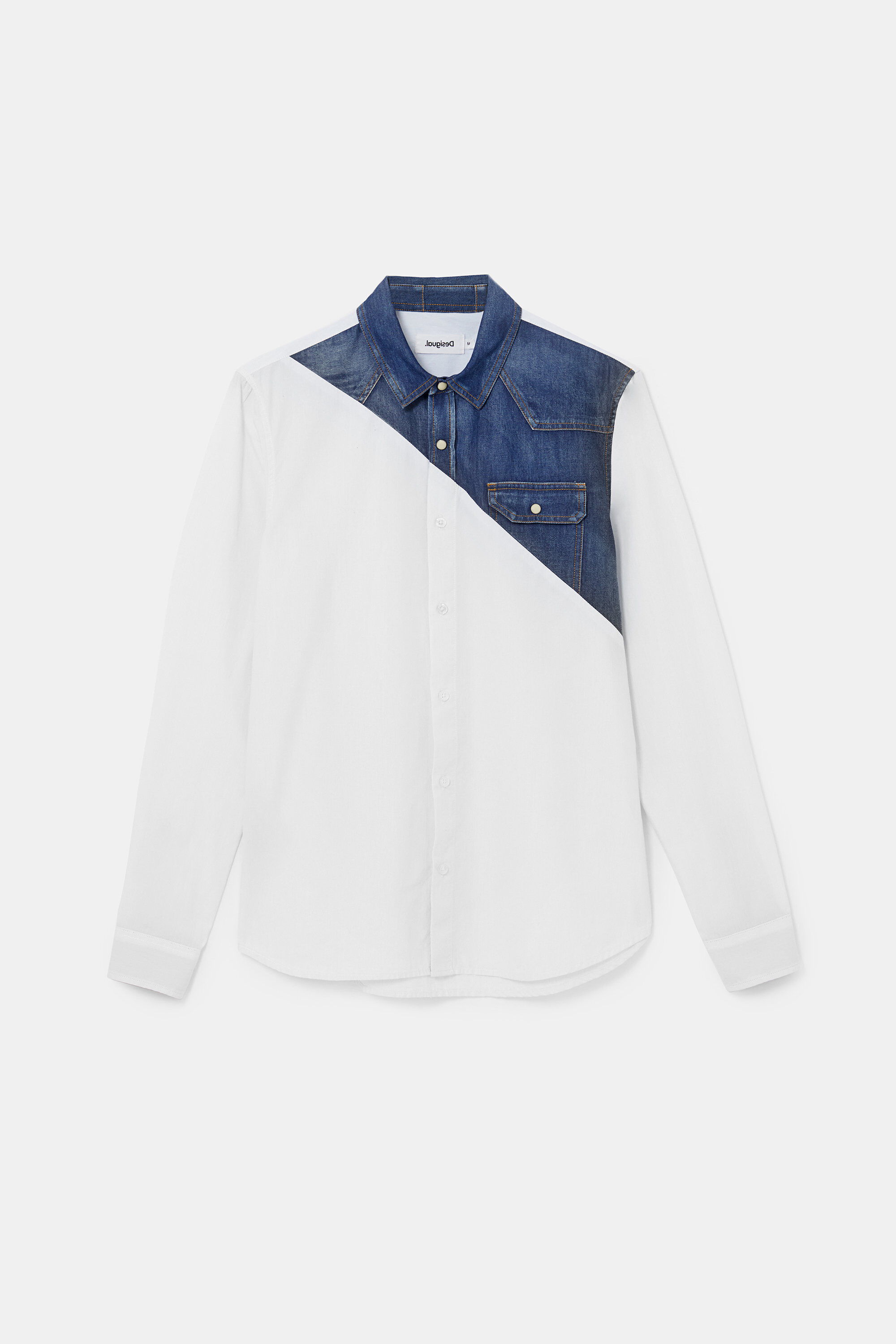 Camisa popel&iacute;n reserva vaquera