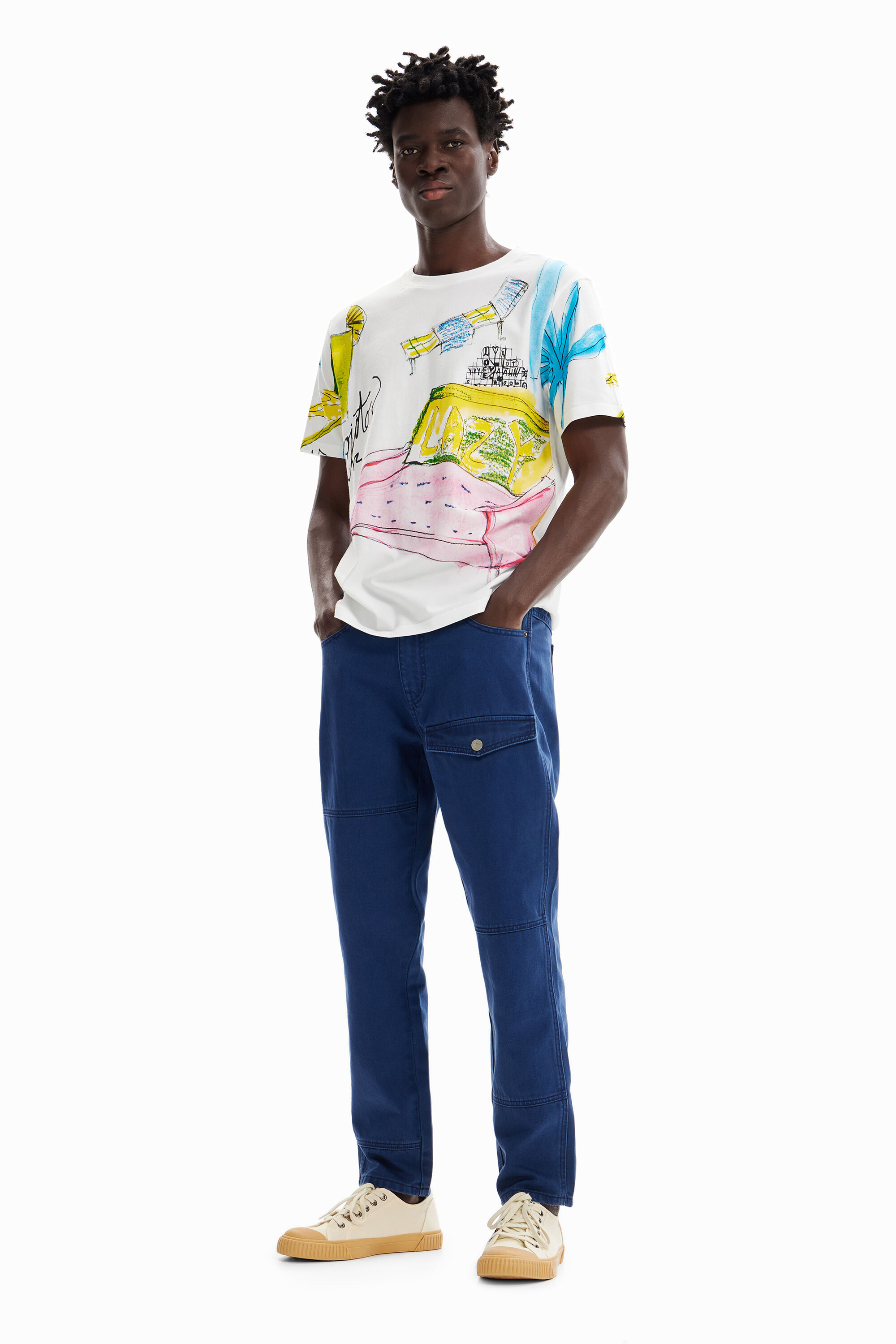 Pantal&oacute;n sarga bolsillo