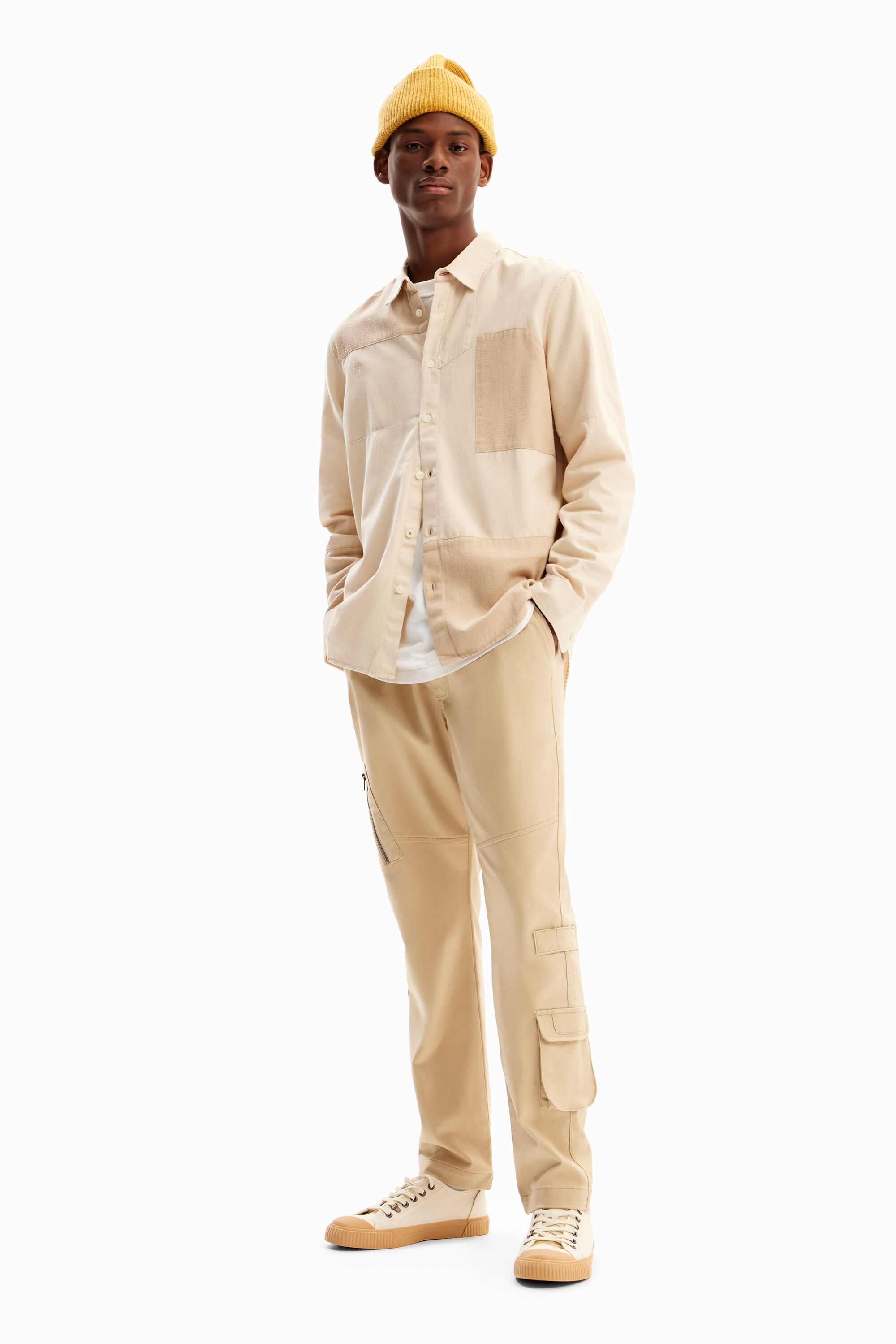 Camisa sarga patch