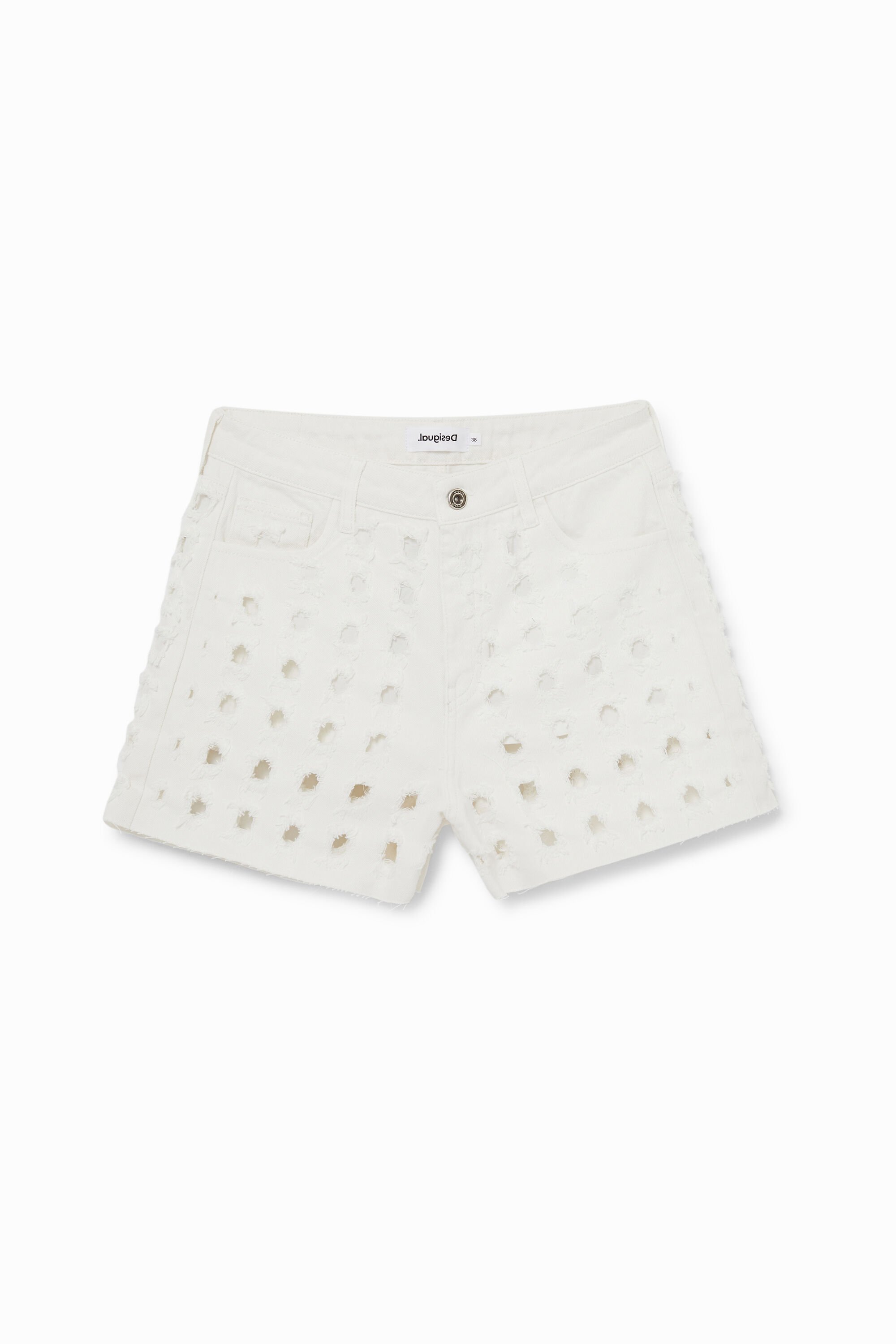Pantal&oacute;n short troquelado