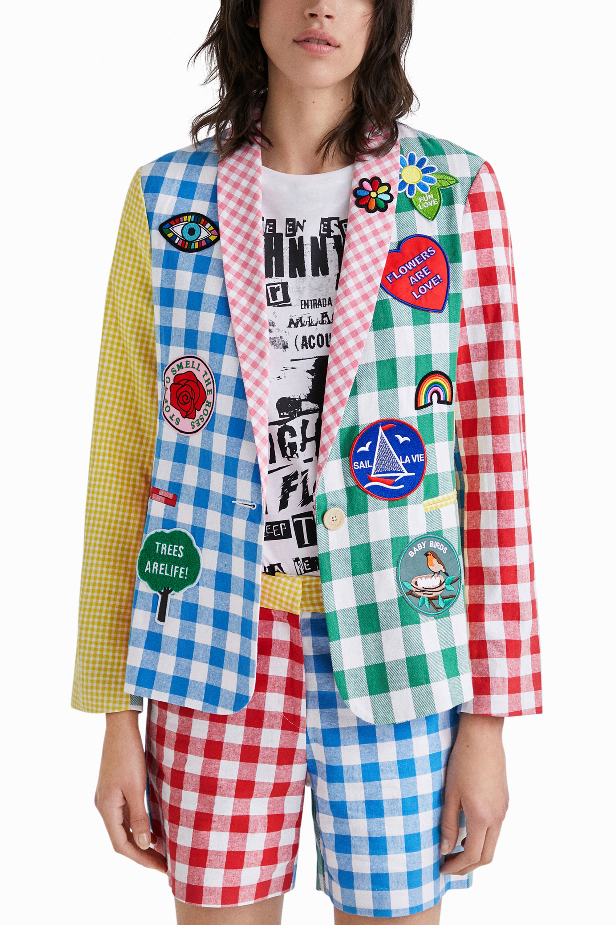 Blazer patchwork cuadros Johnson Hartig