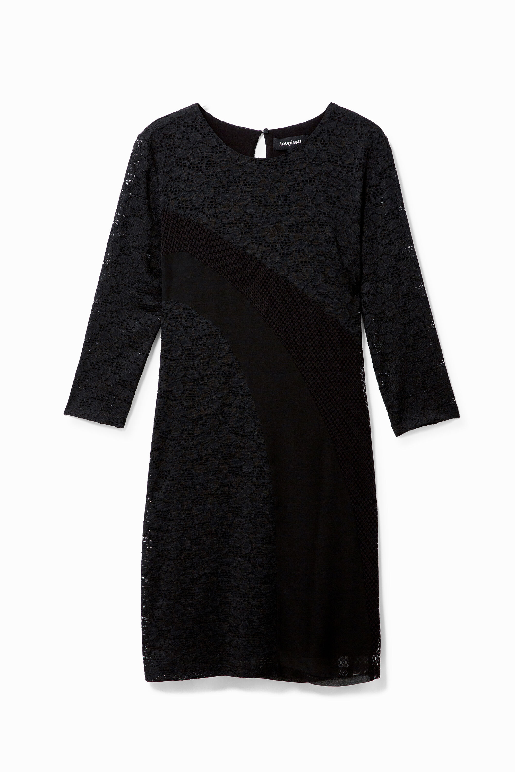 Vestido ajustado manga 3/4