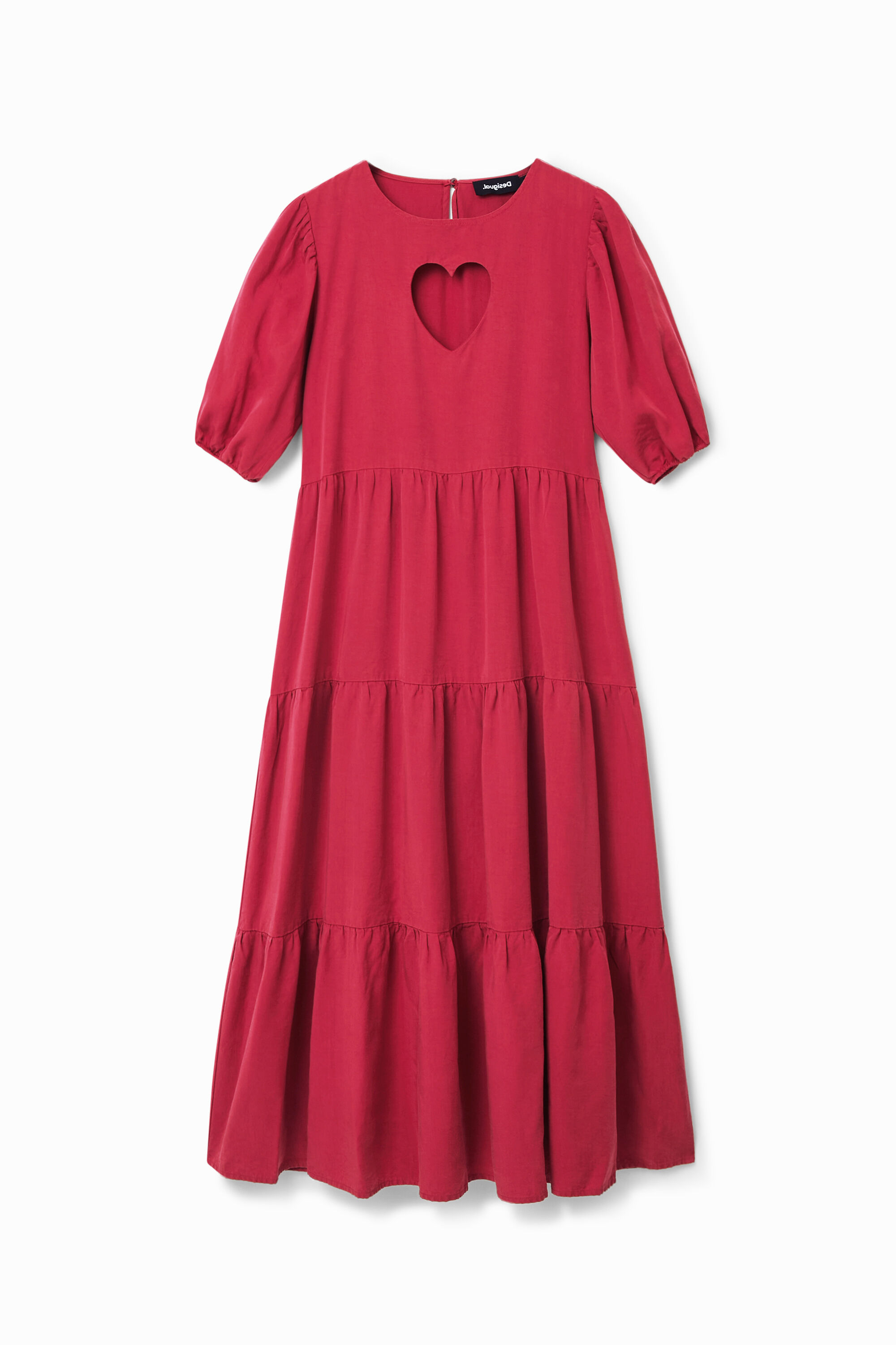 Vestido midi coraz&oacute;n