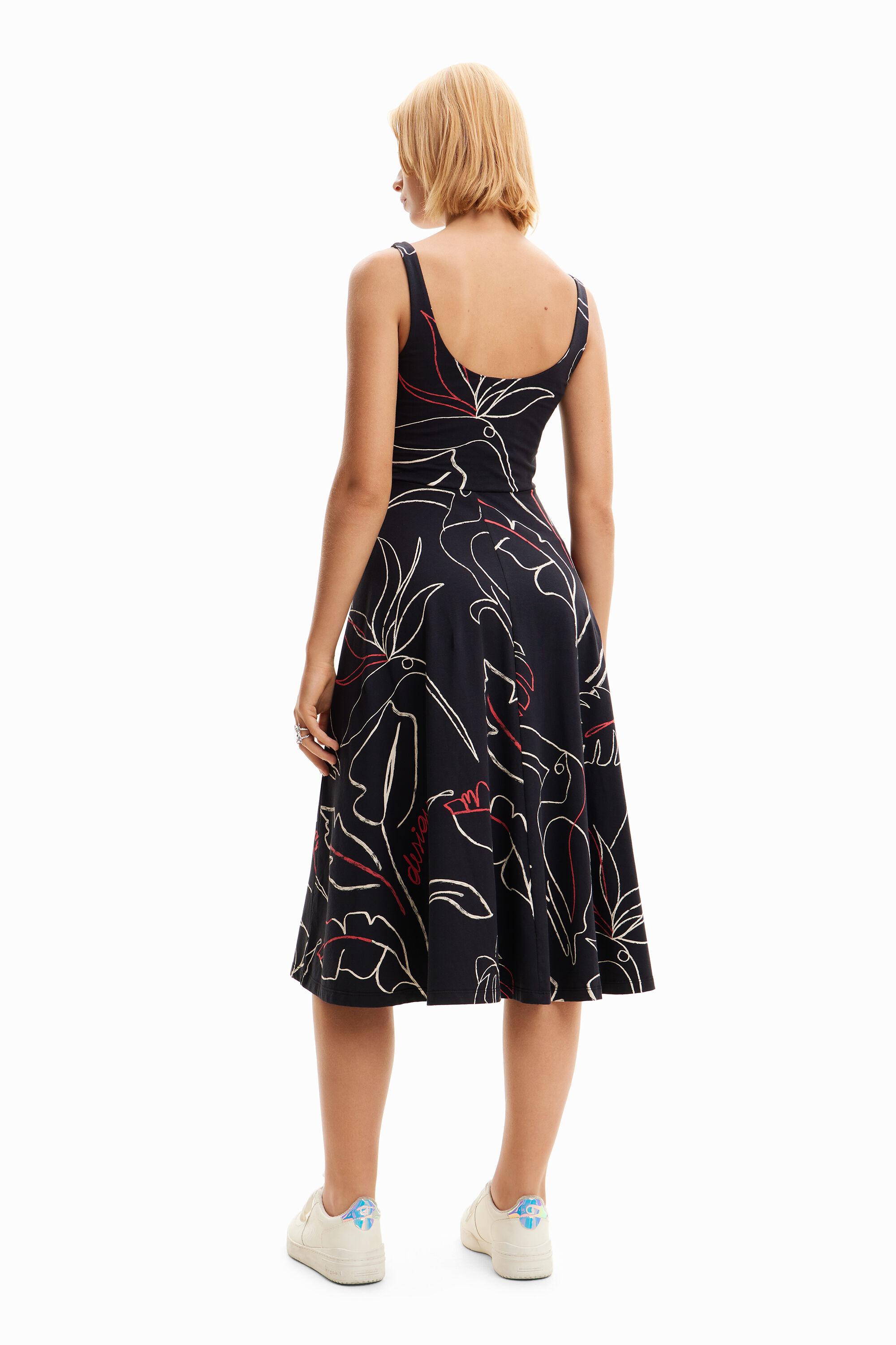 Vestido tirantes punto tropical