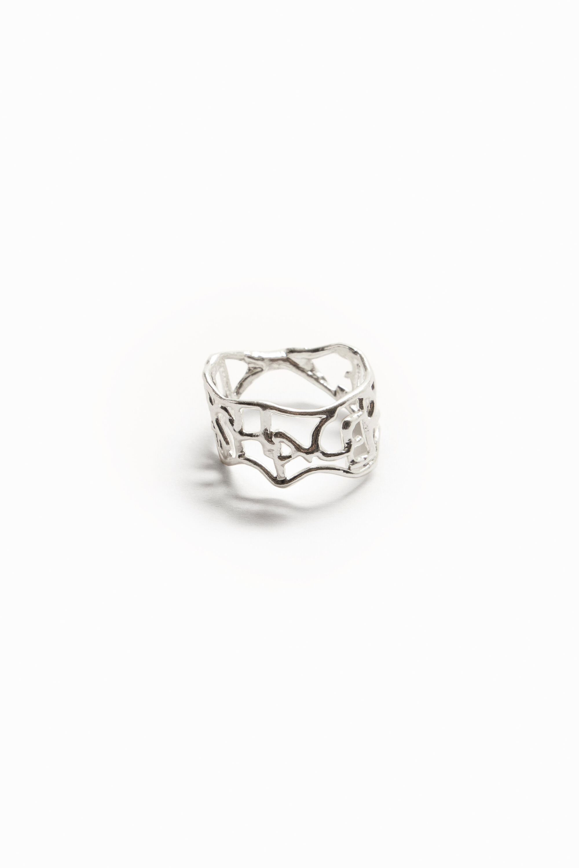 Anillo mensaje ba&ntilde;o plata Zalio