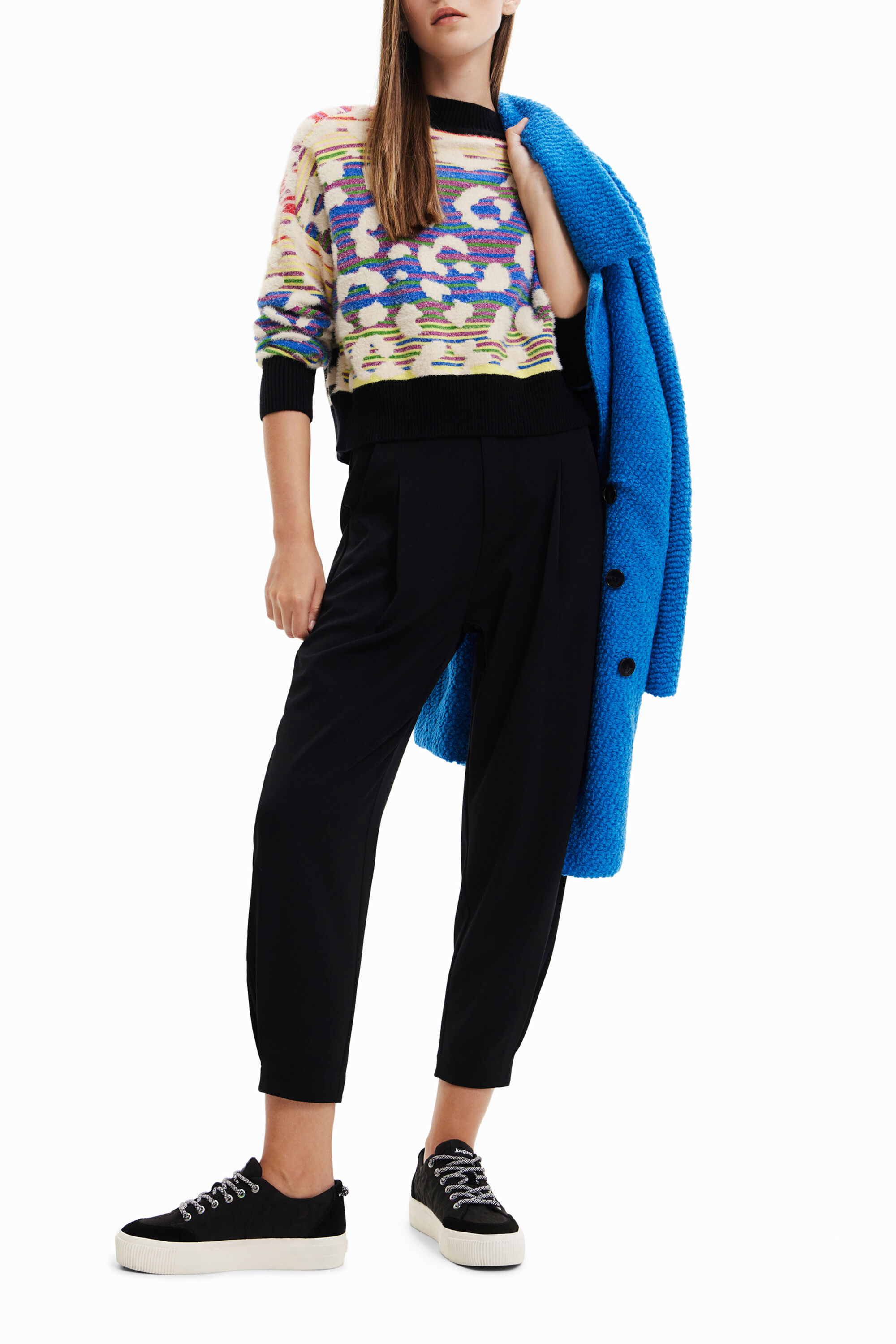 Jersey efecto leopardo rayas