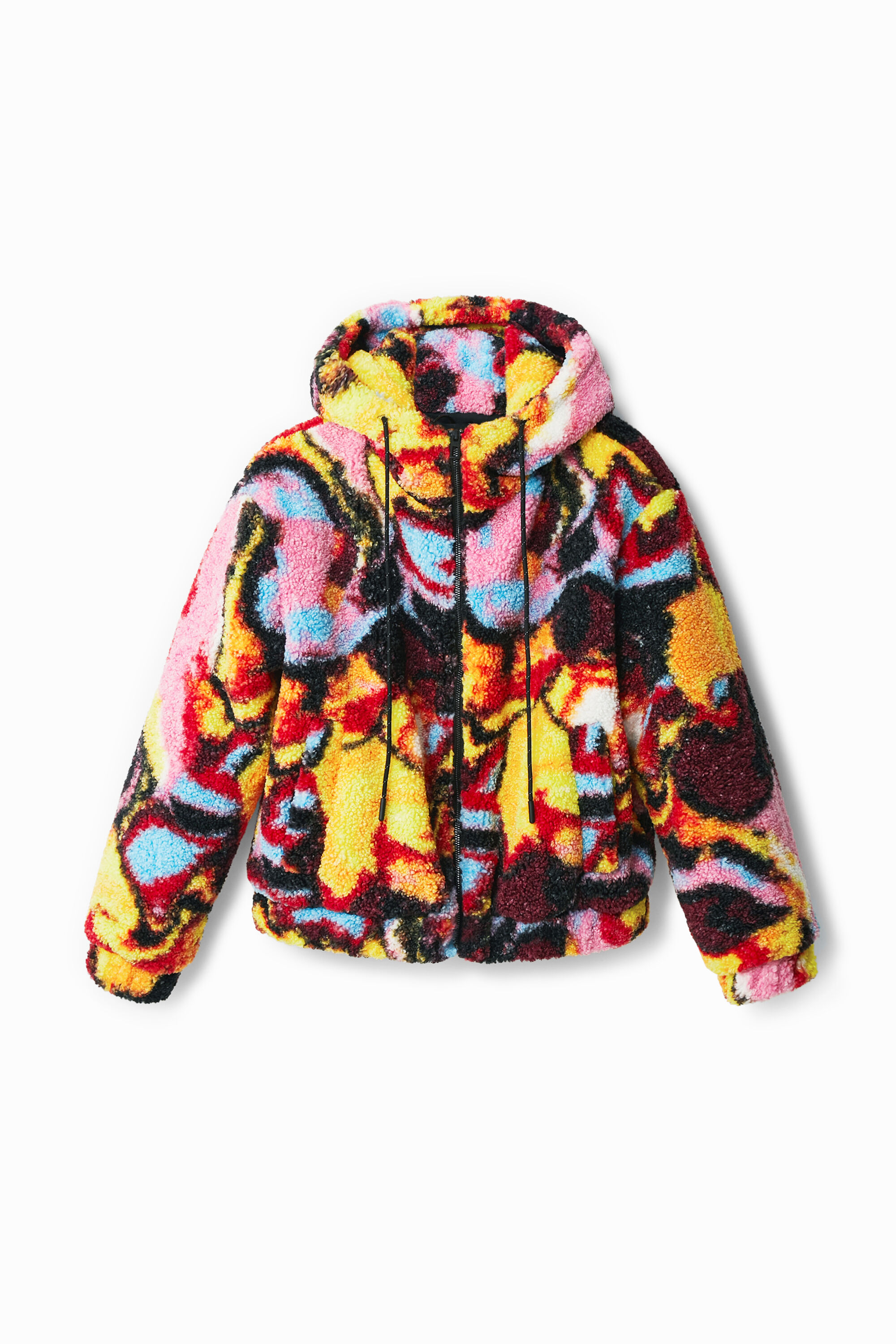 Chaqueta borreguillo print digital