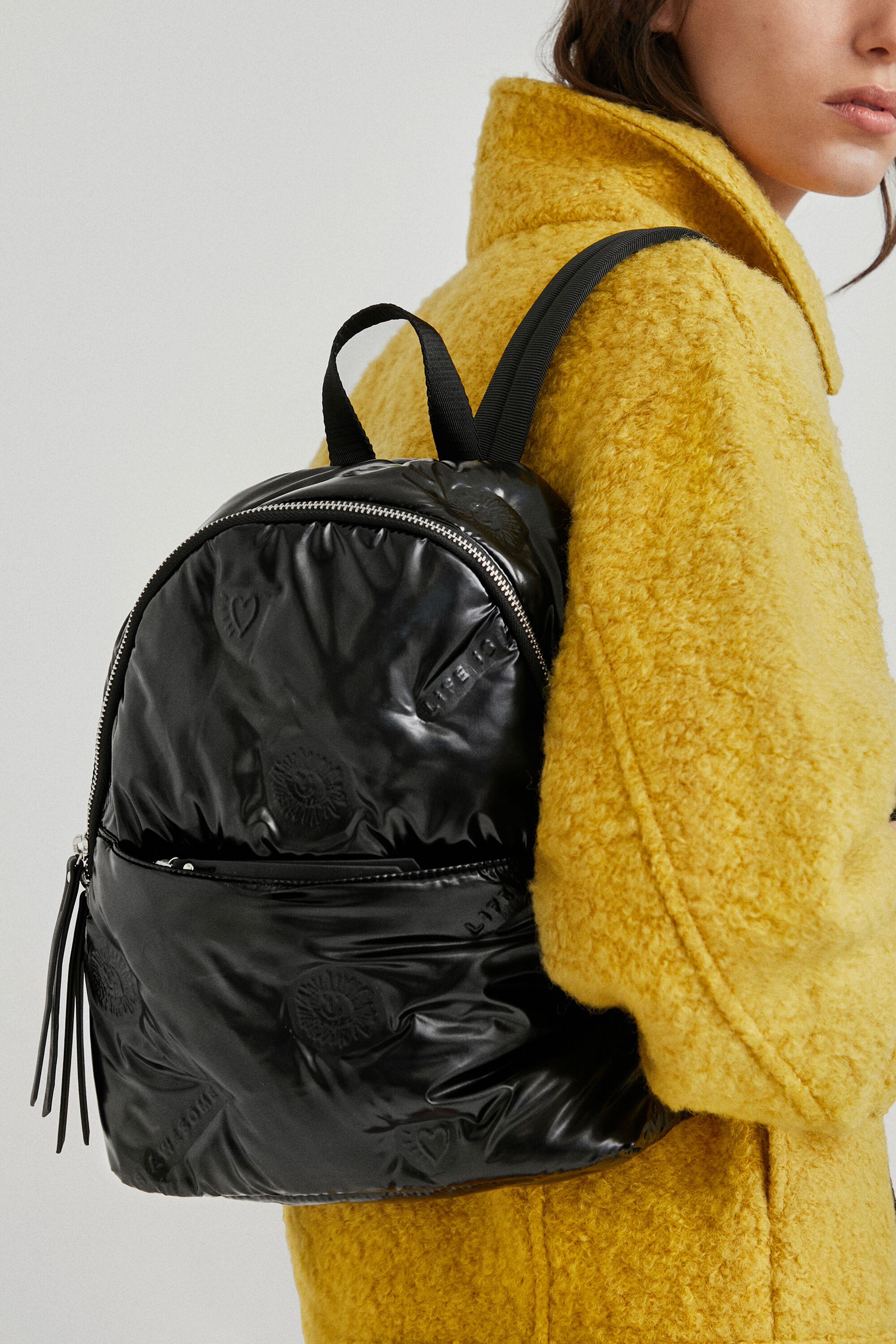 Mochila mini acolchada vinilo