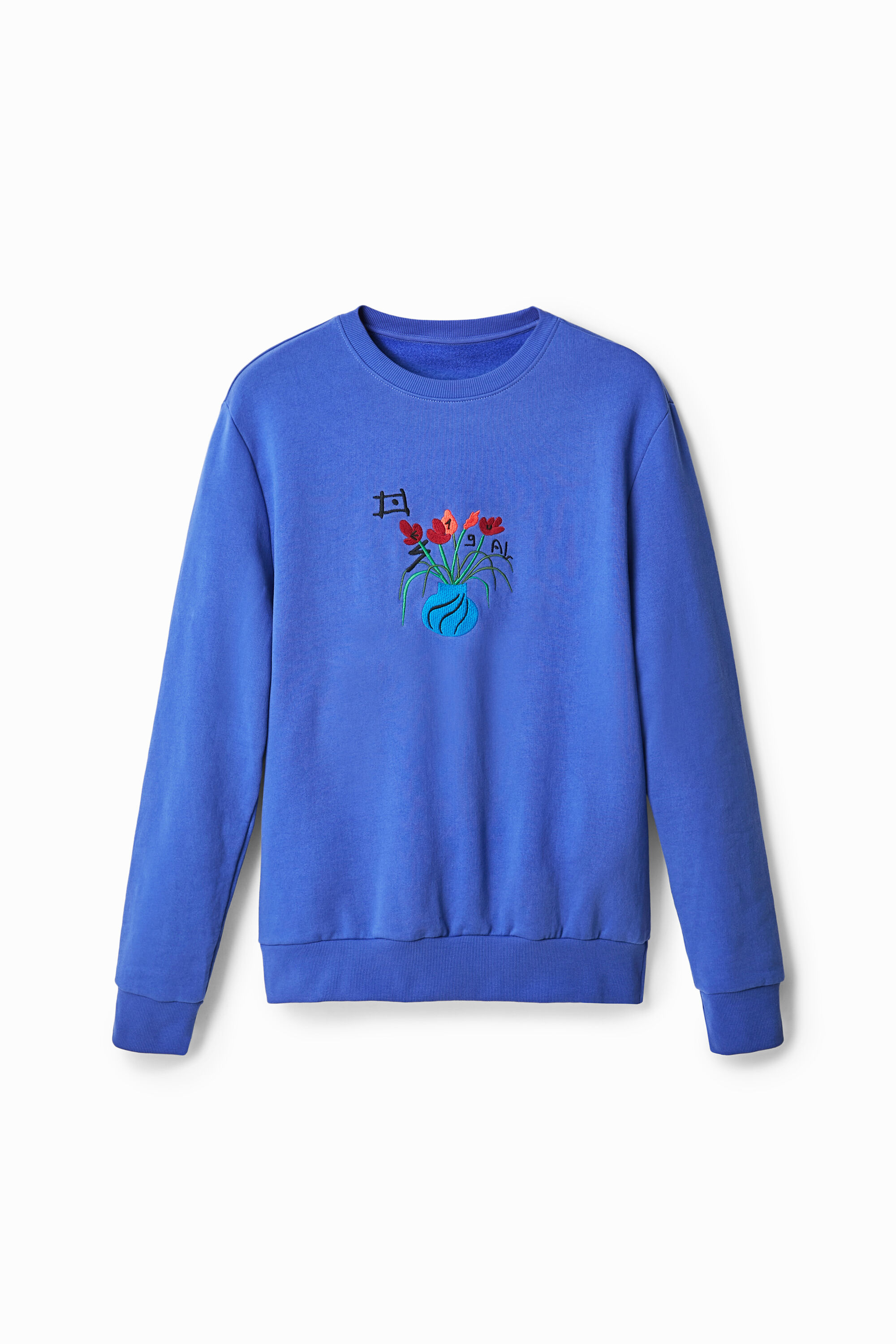 Sudadera bordado flor