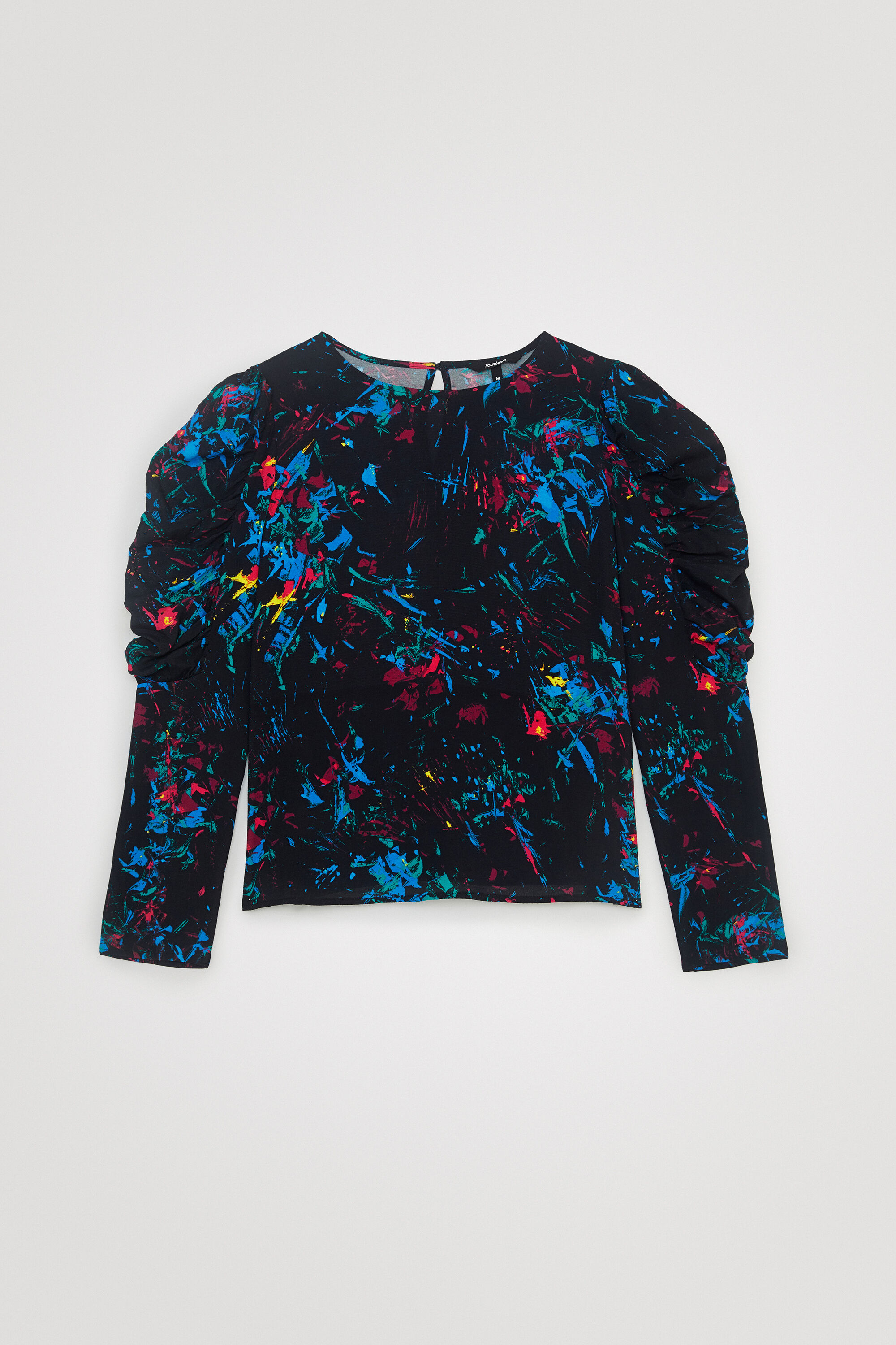 Blusa mangas abullonadas