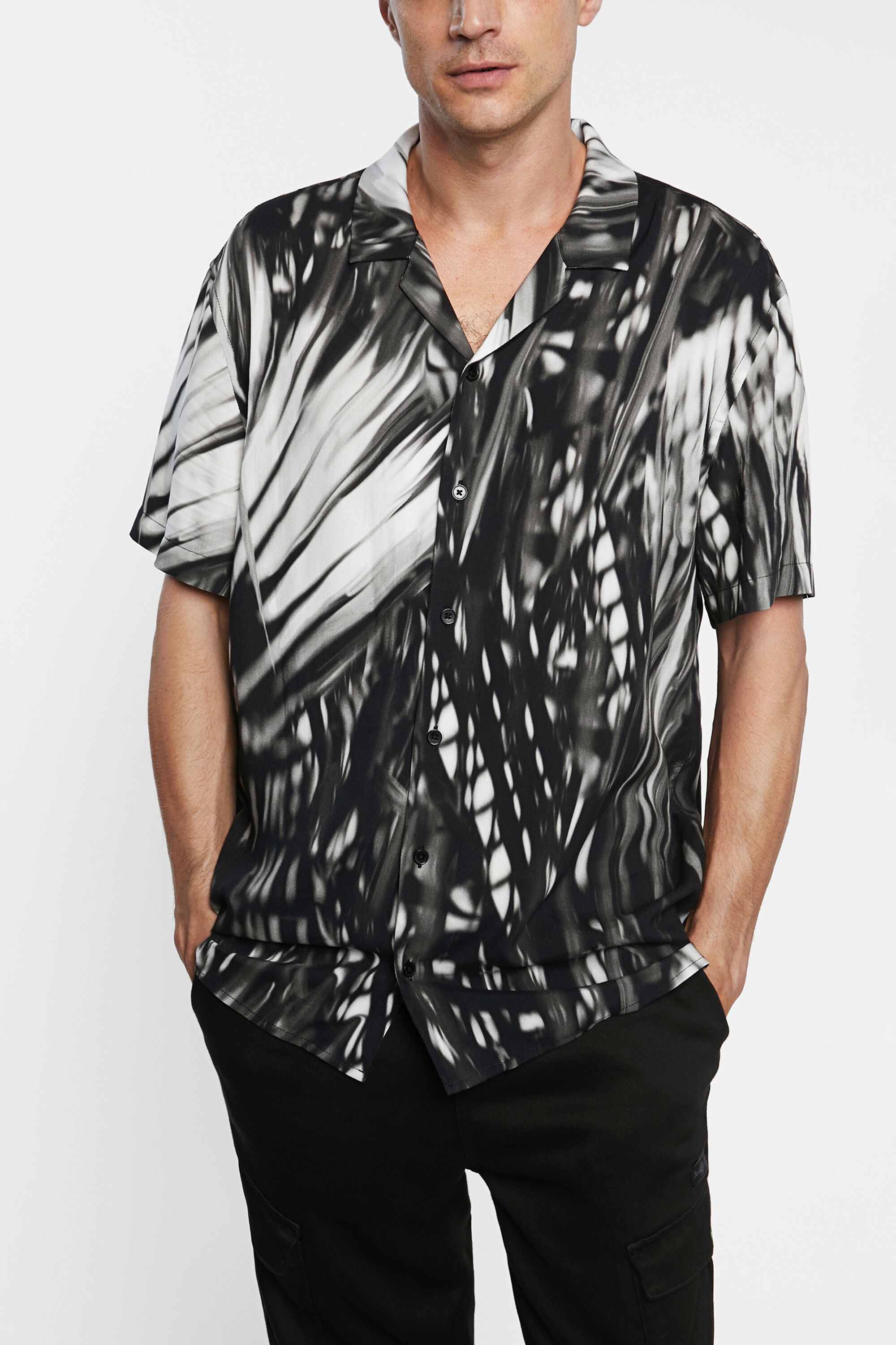 Camisa manga corta tropical