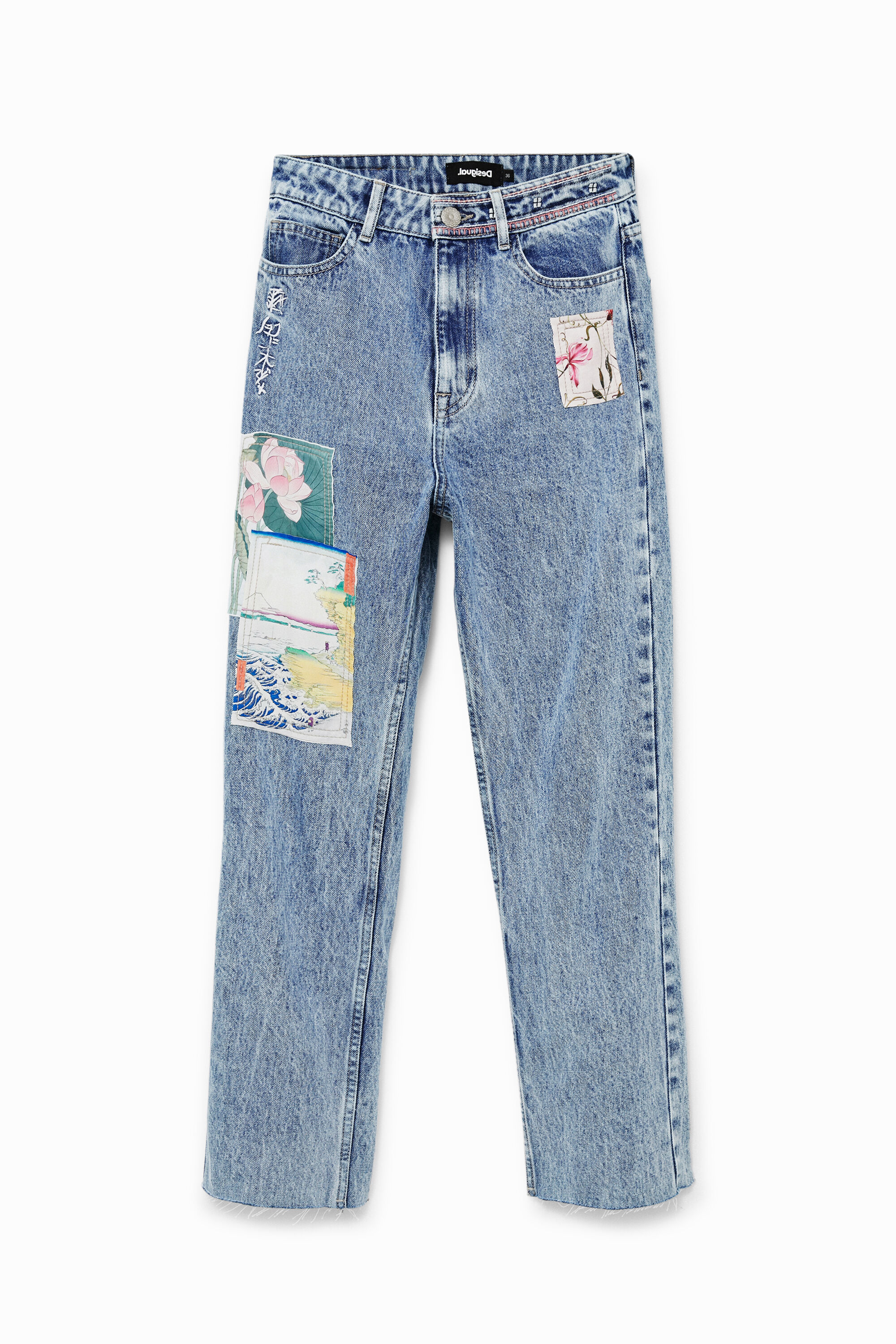 Vaquero Straight cropped japon&eacute;s
