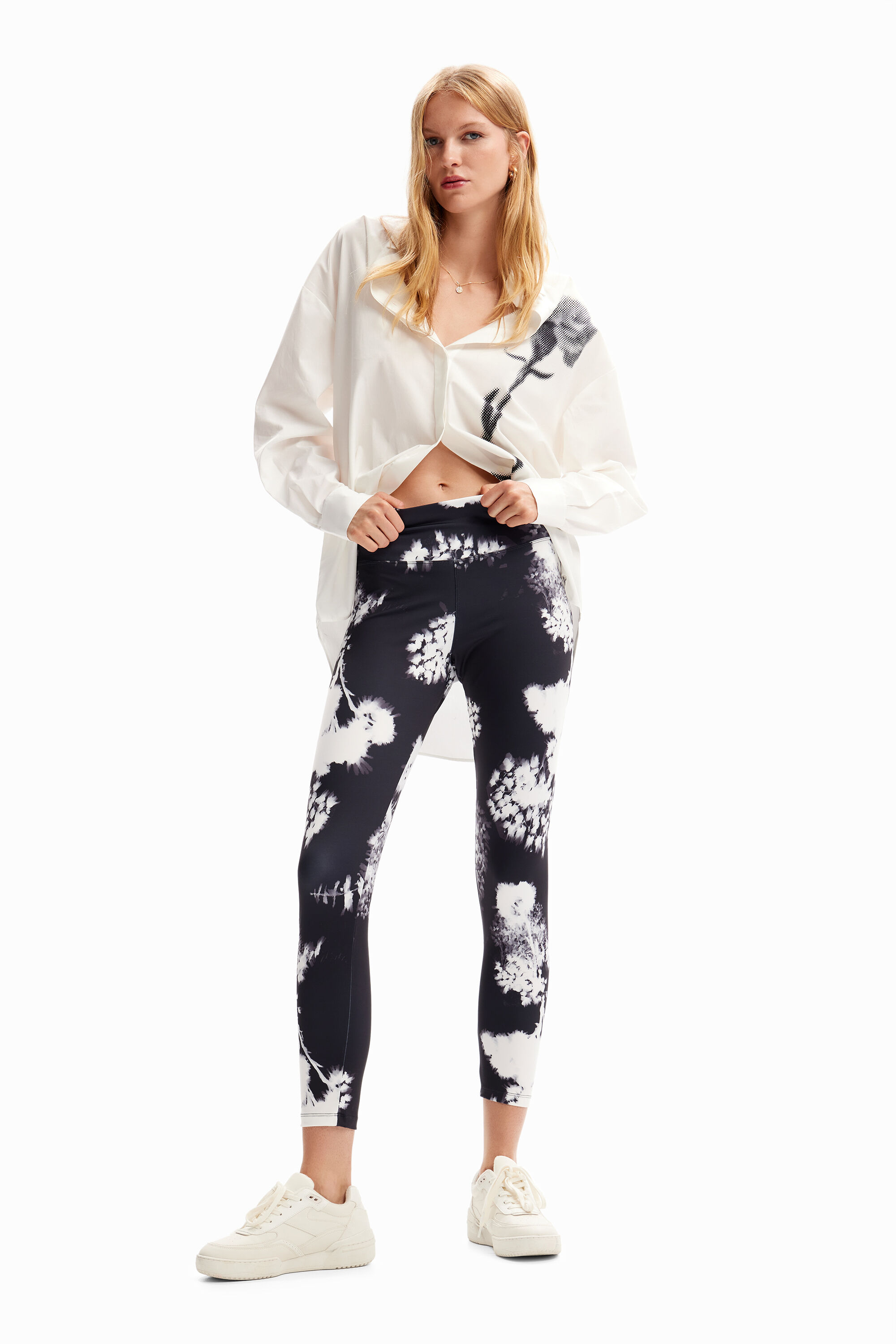 Leggings sport flores