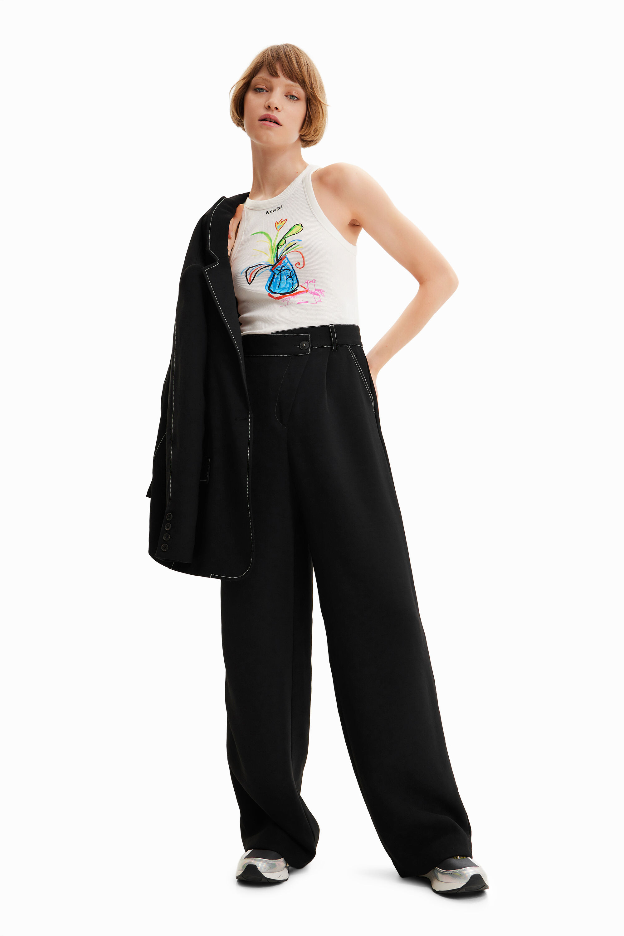 Pantal&oacute;n twisted pinzas