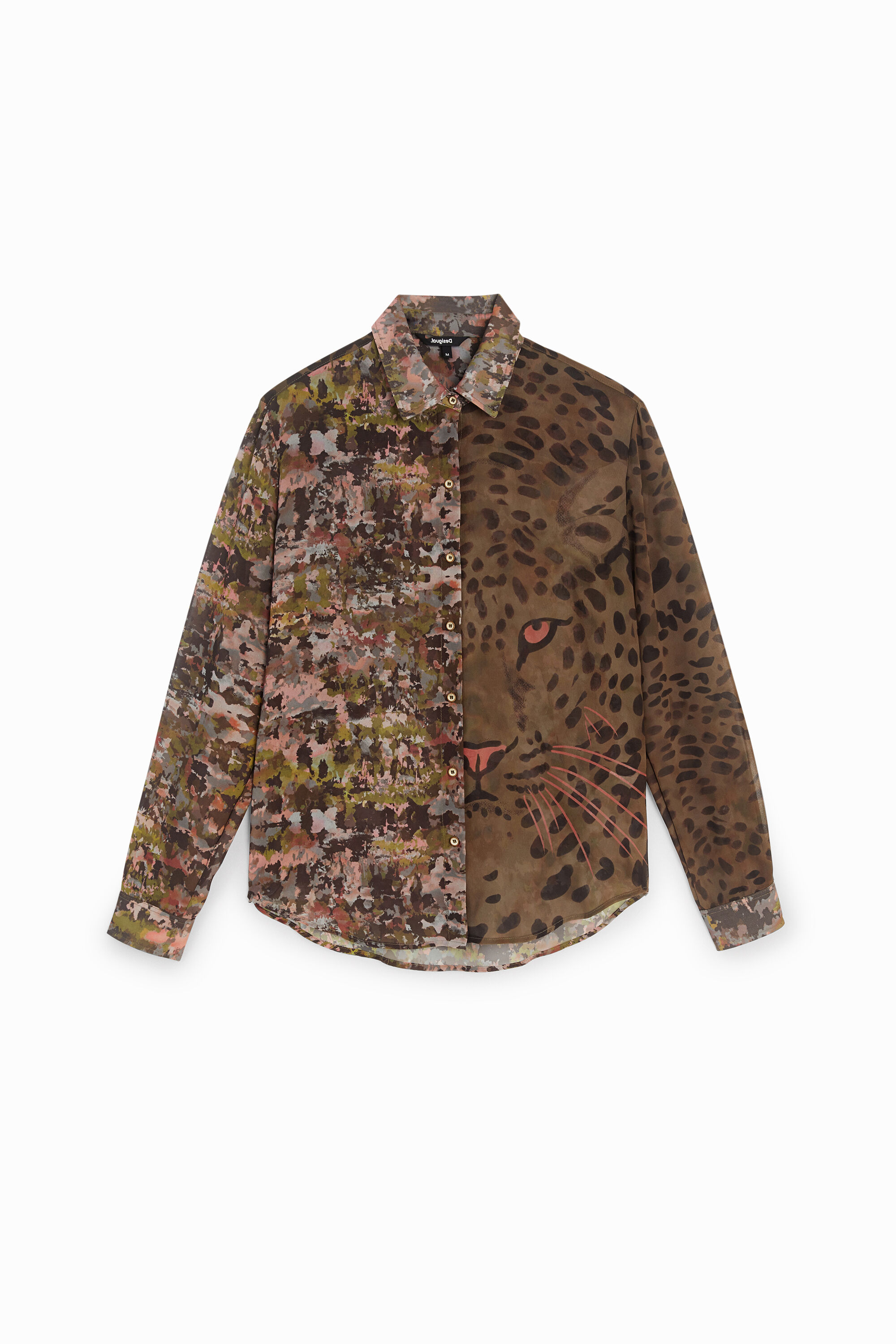 Camisa doble estampado salvaje