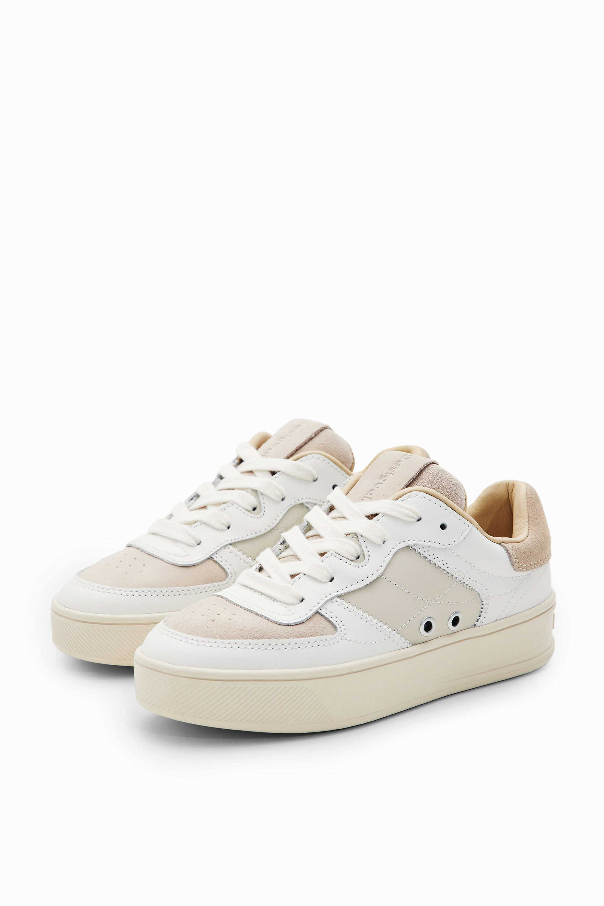 Sneakers plataforma piel