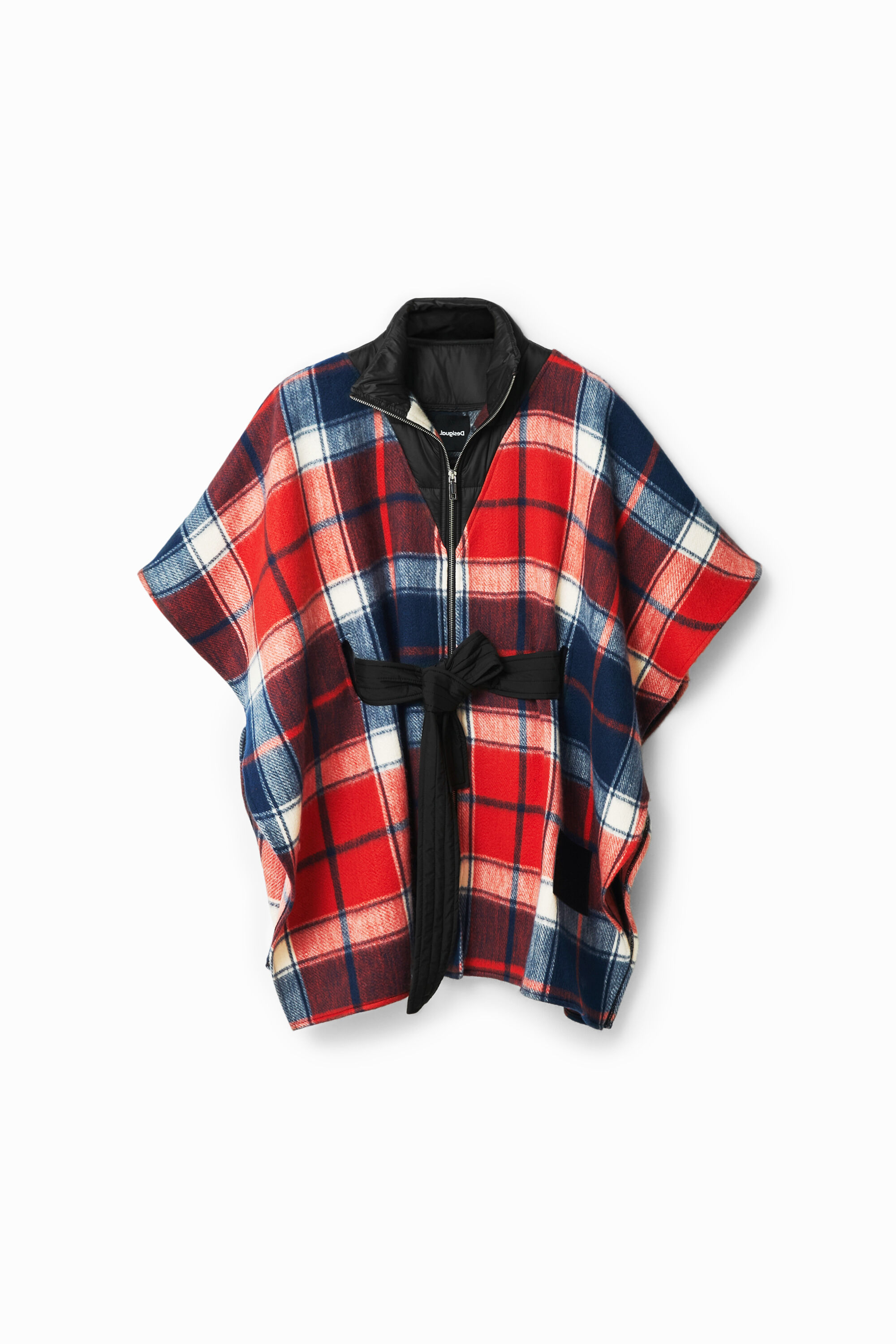 Poncho patch cuadros