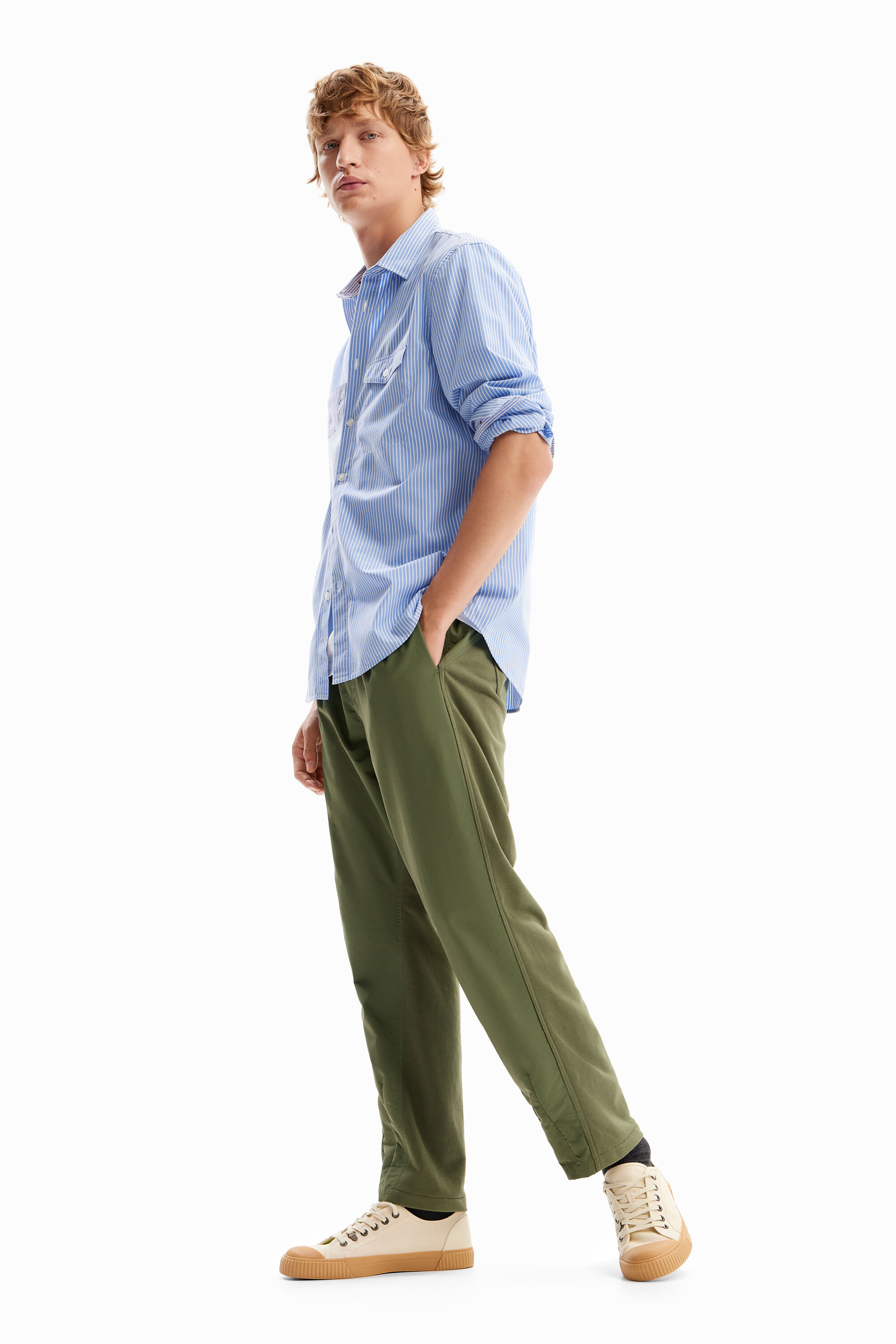 Camisa rayas bolsillos