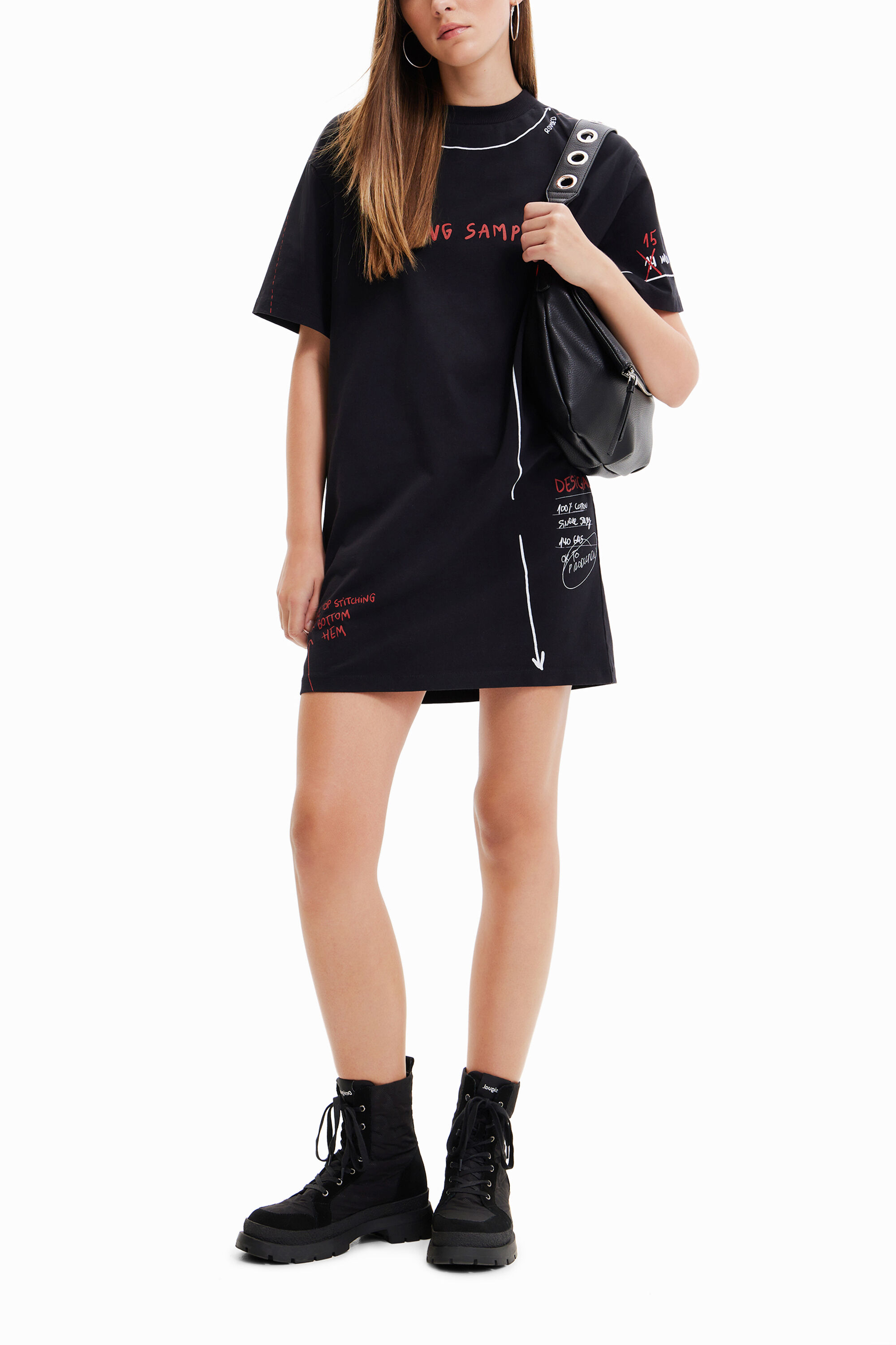 Vestido camiseta oversize arty