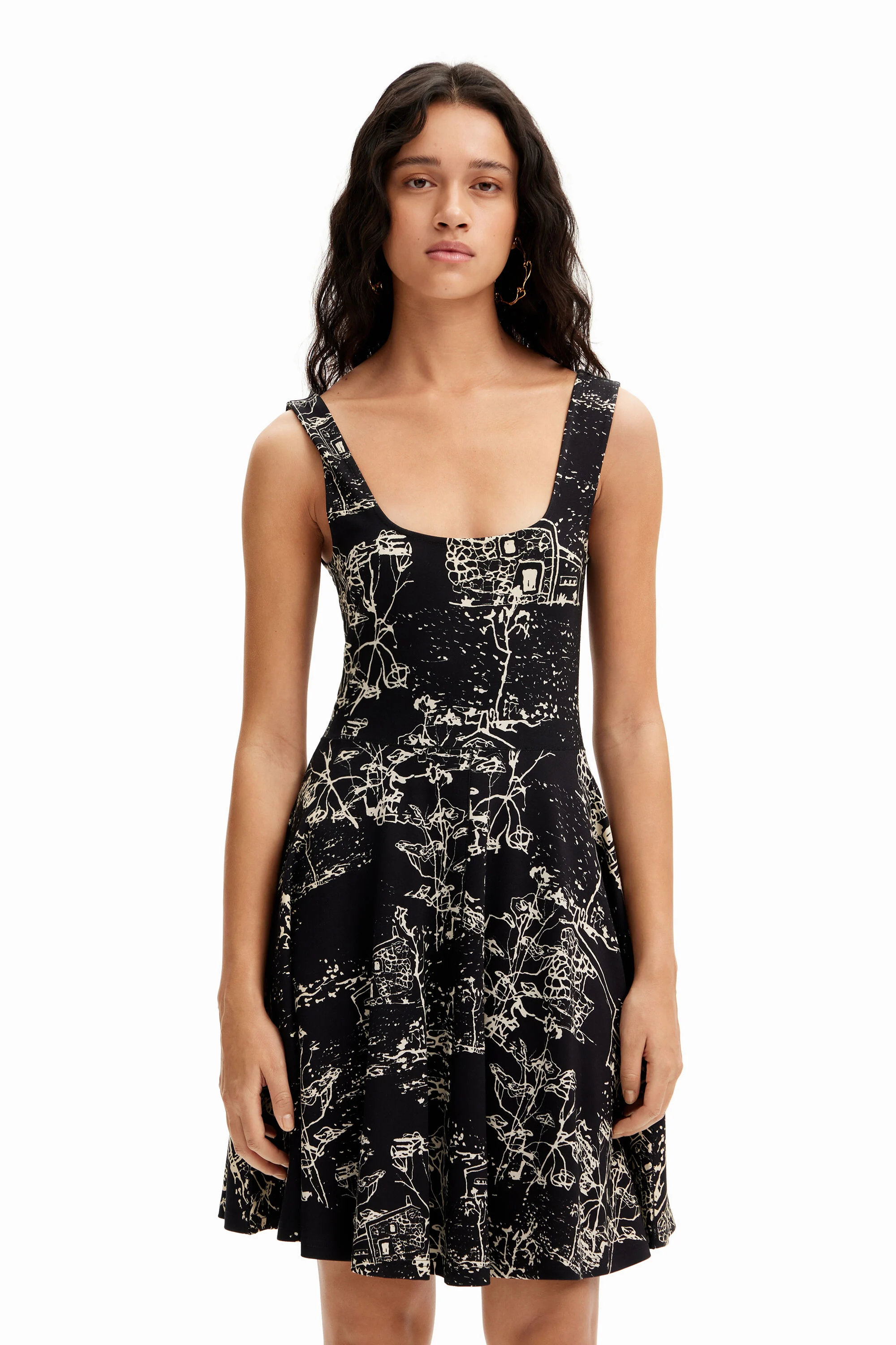 Vestido tirantes skater