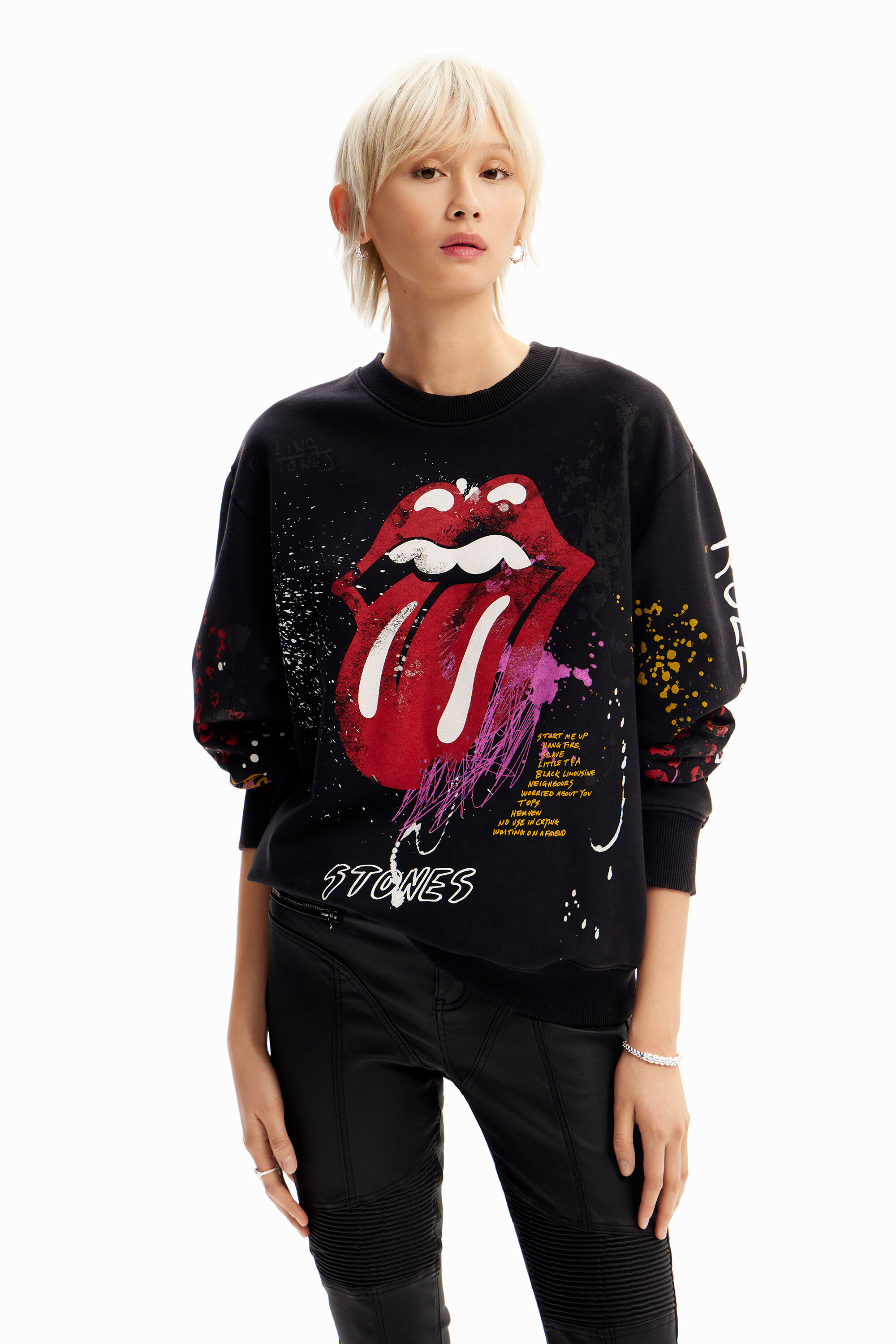 Sudadera splatter The Rolling Stones
