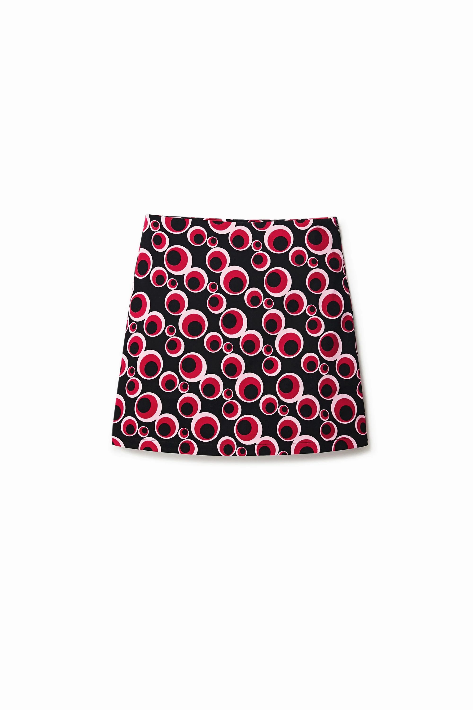 Minifalda slim c&iacute;rculos