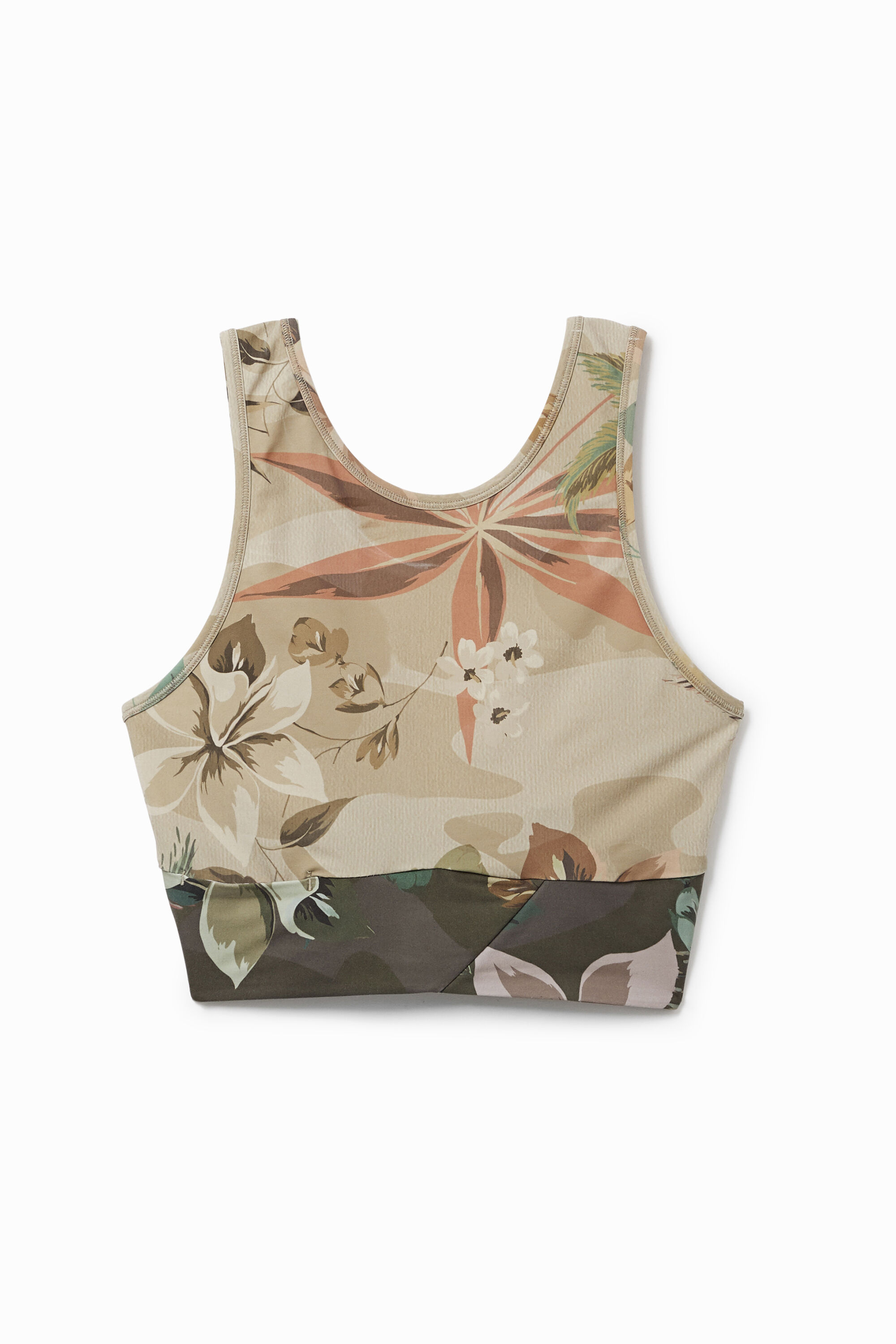 Top deporte camuflower