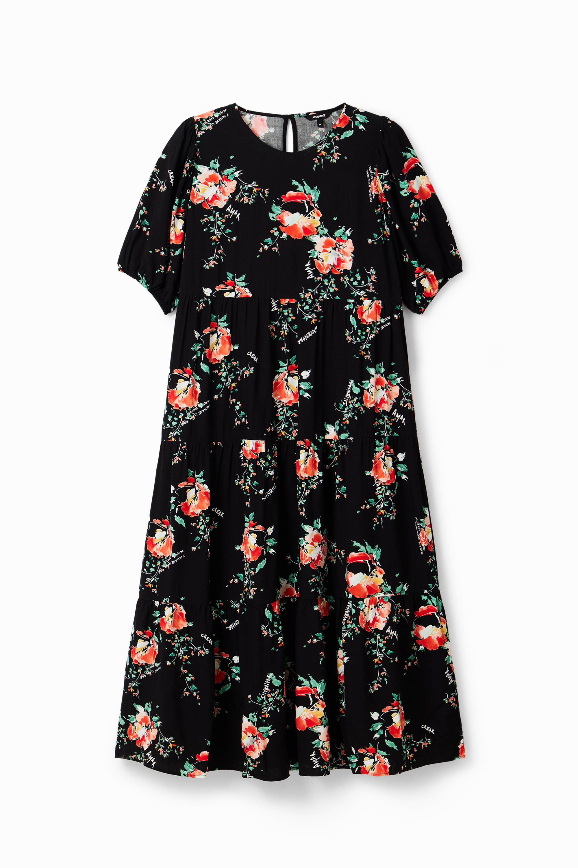 Vestido midi floral