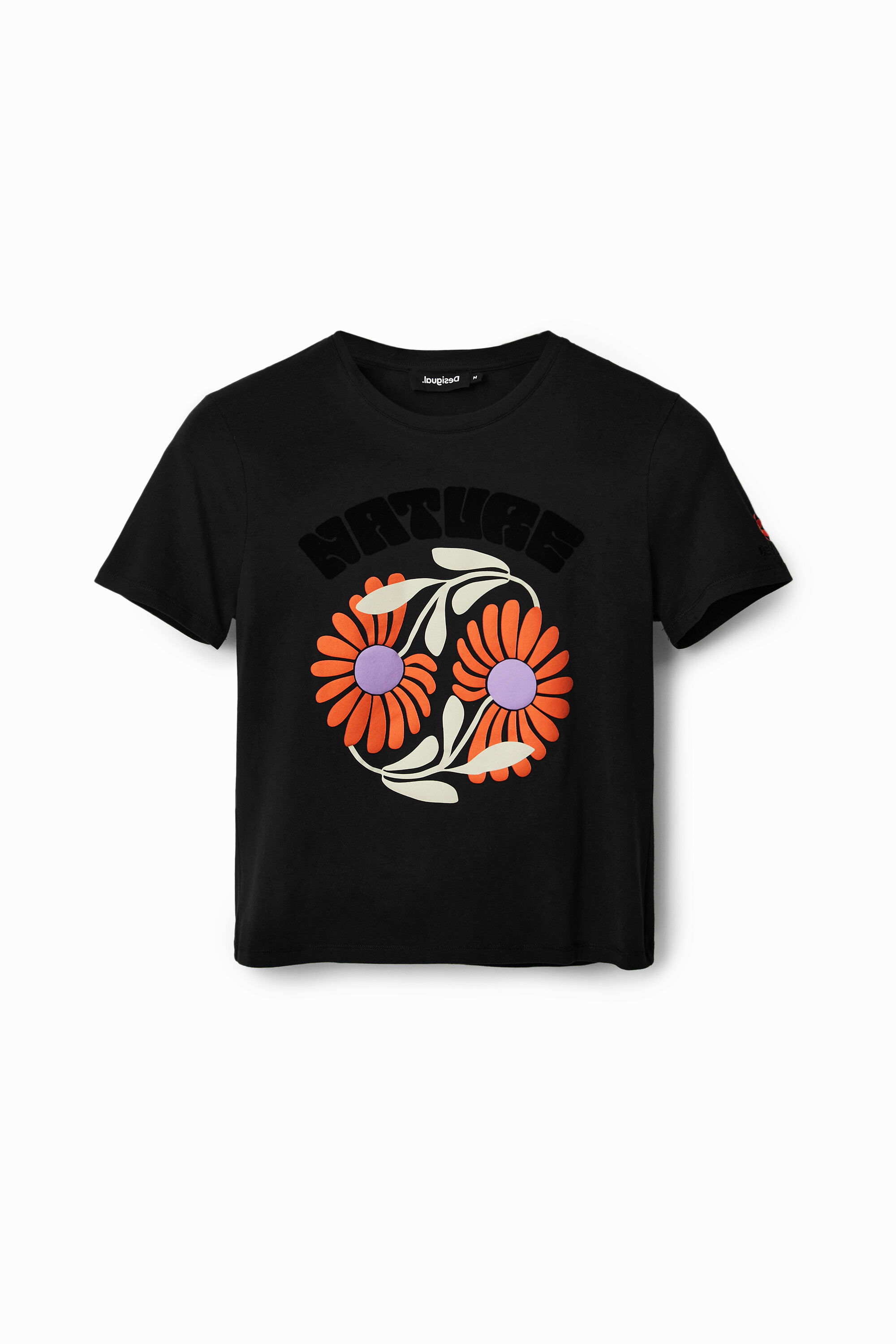 Camiseta "Save Nature" flores