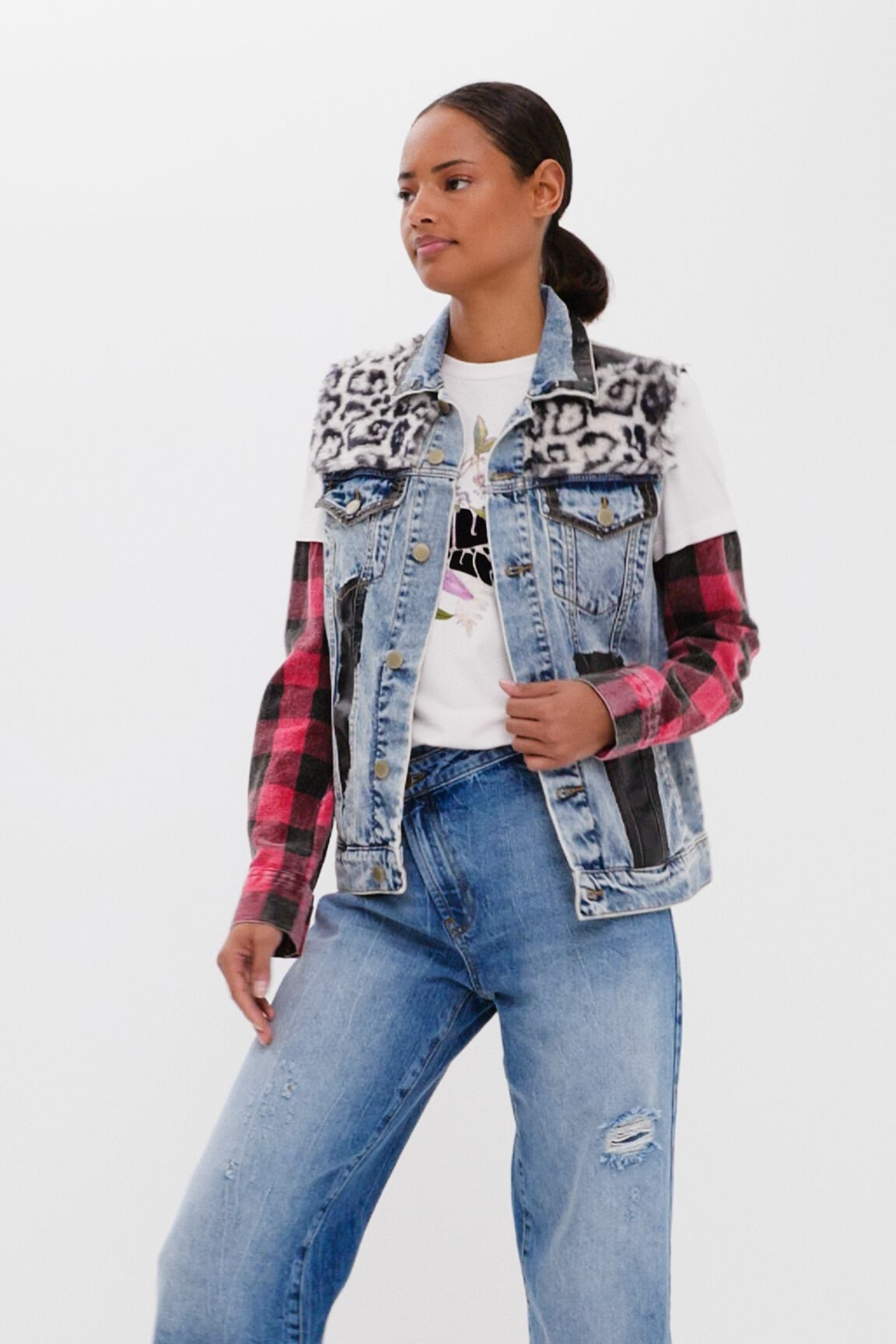 Chaleco vaquero animal print