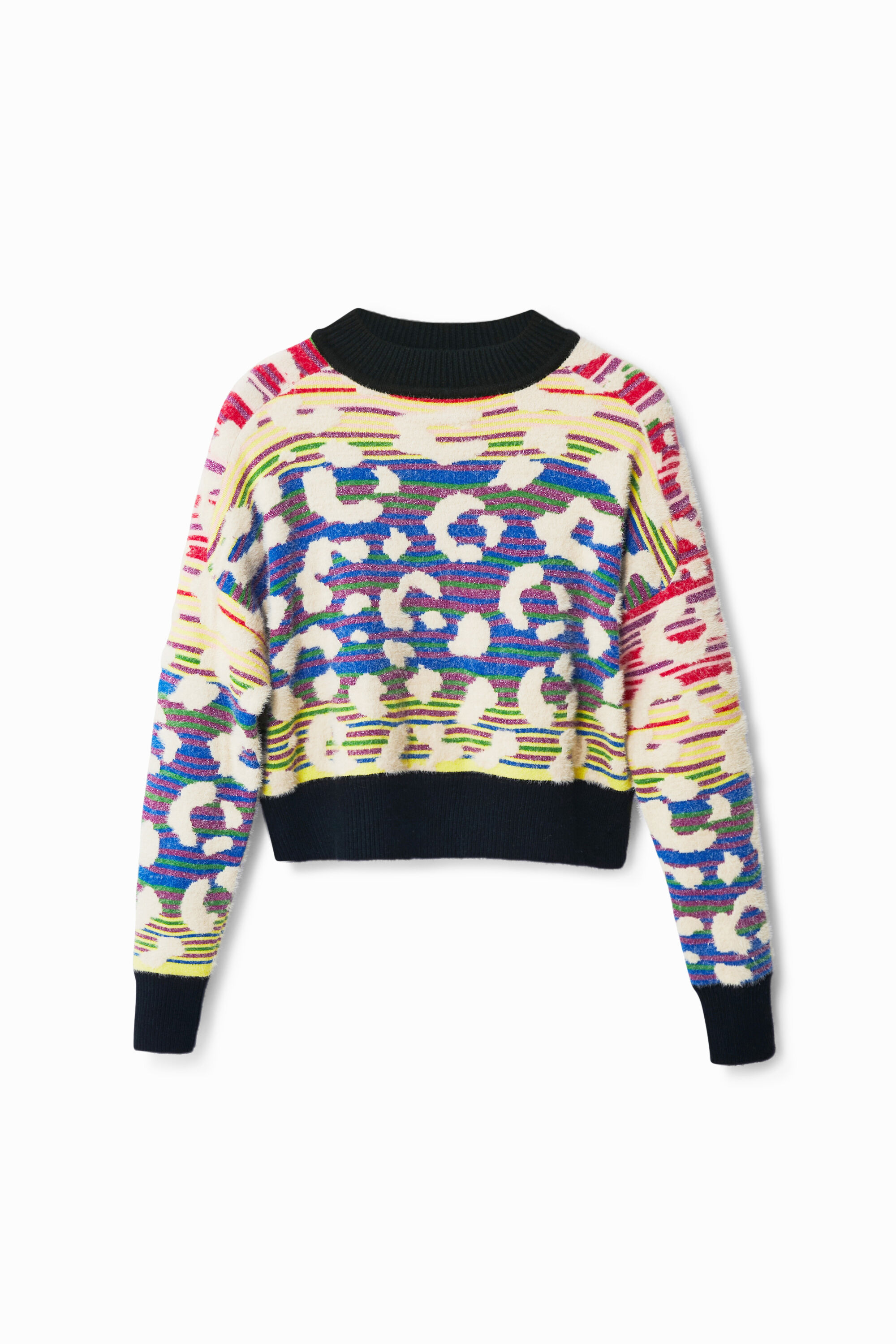 Jersey efecto leopardo rayas