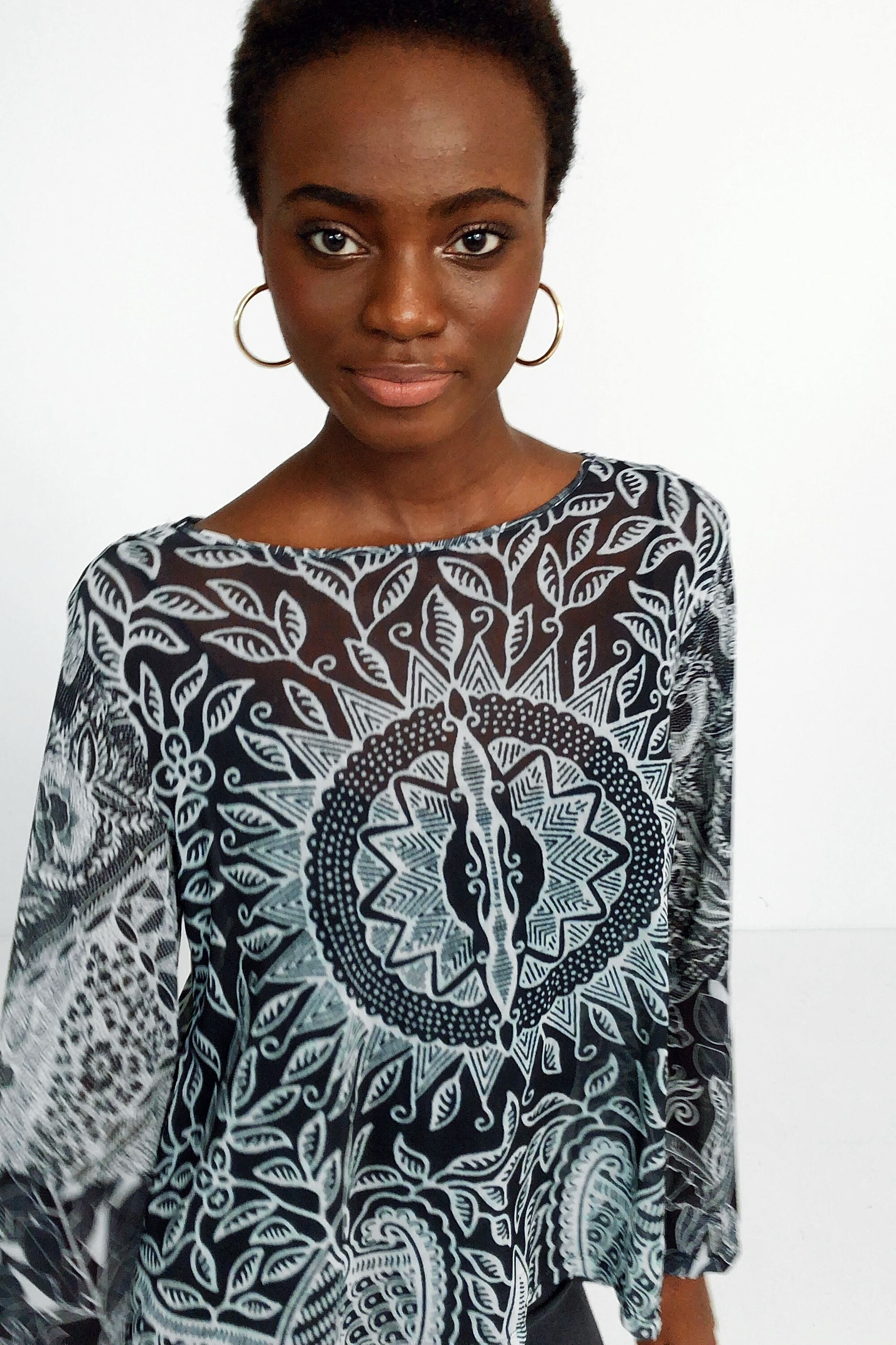 Camiseta avolantada mandalas