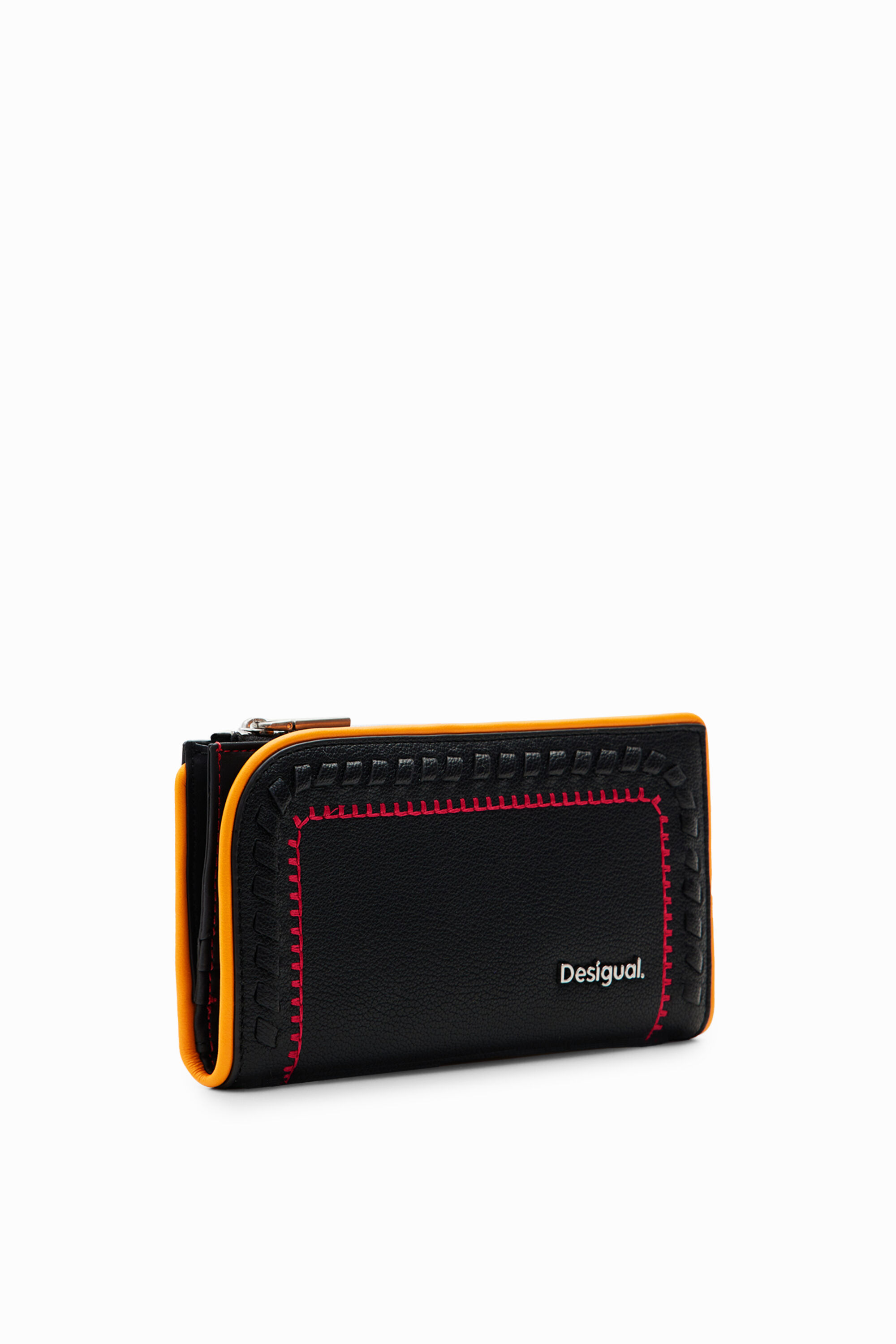 Cartera L bordada