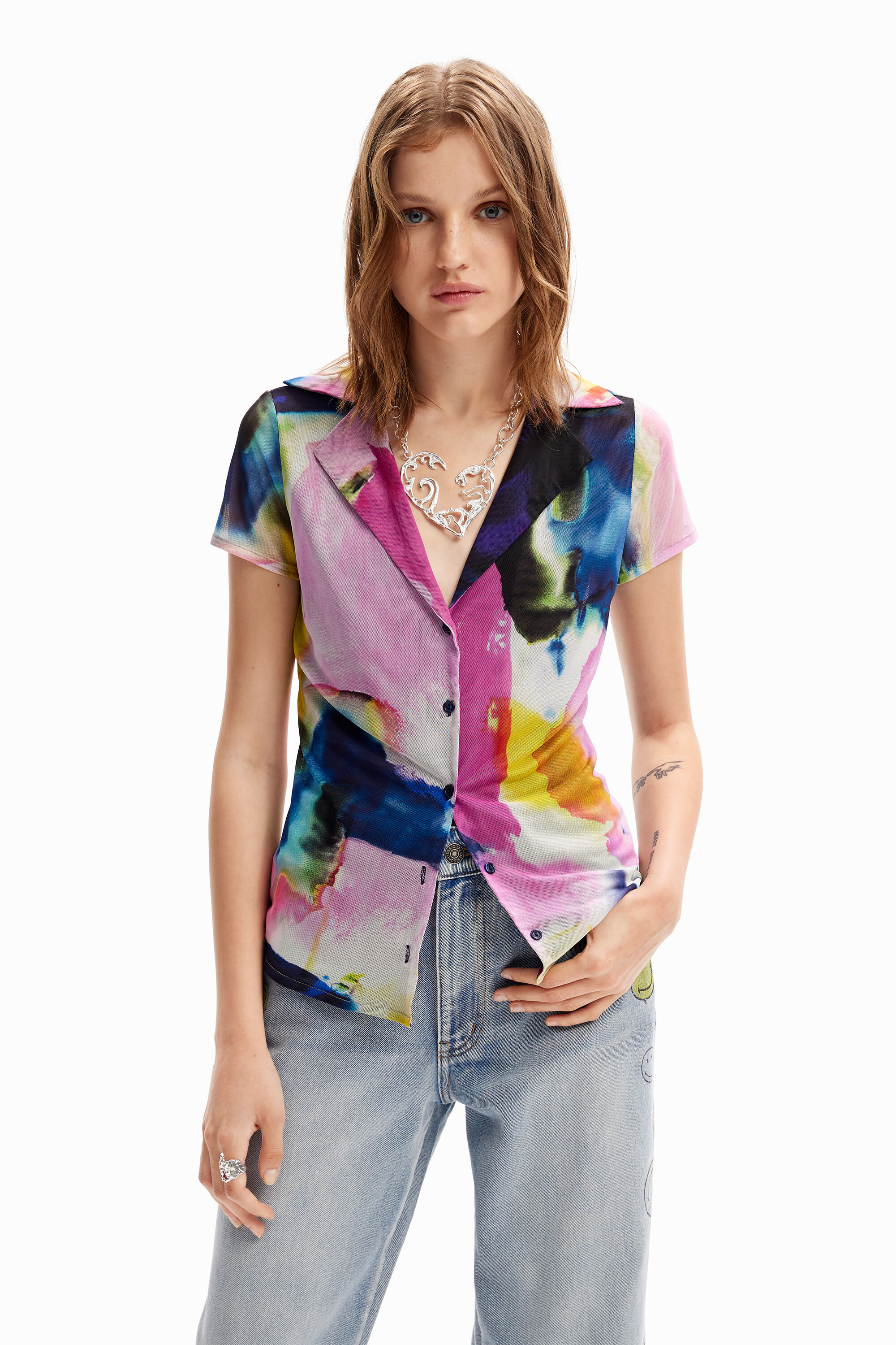 Camiseta resort tul acuarela