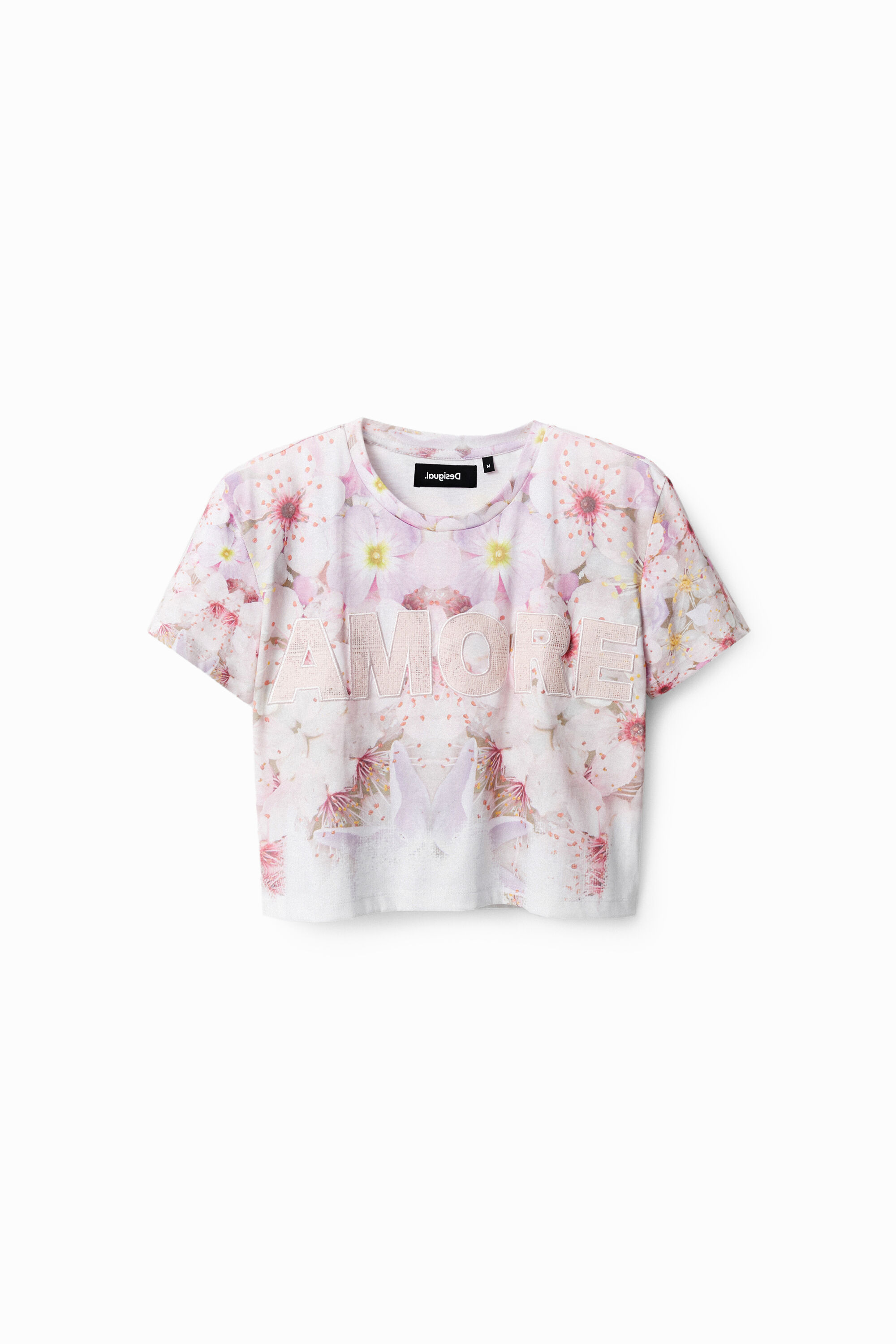 Camiseta crop Amore