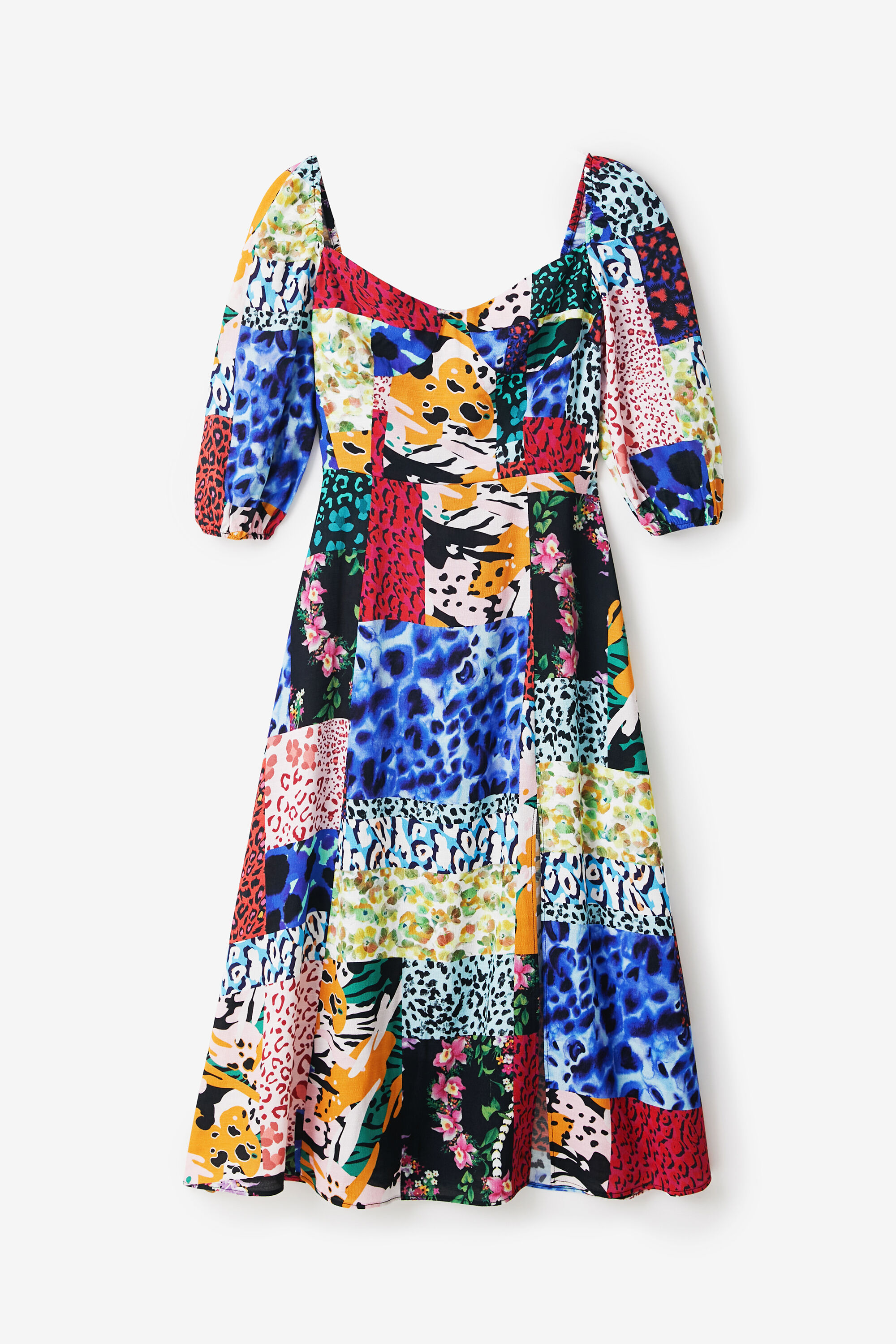 Vestido evas&eacute; animal print