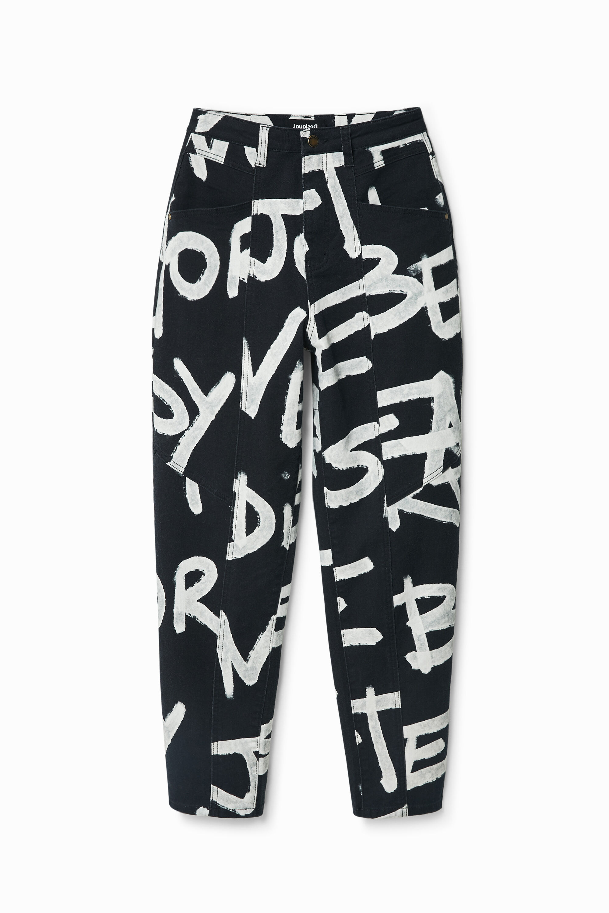Pantal&oacute;n Mom texto