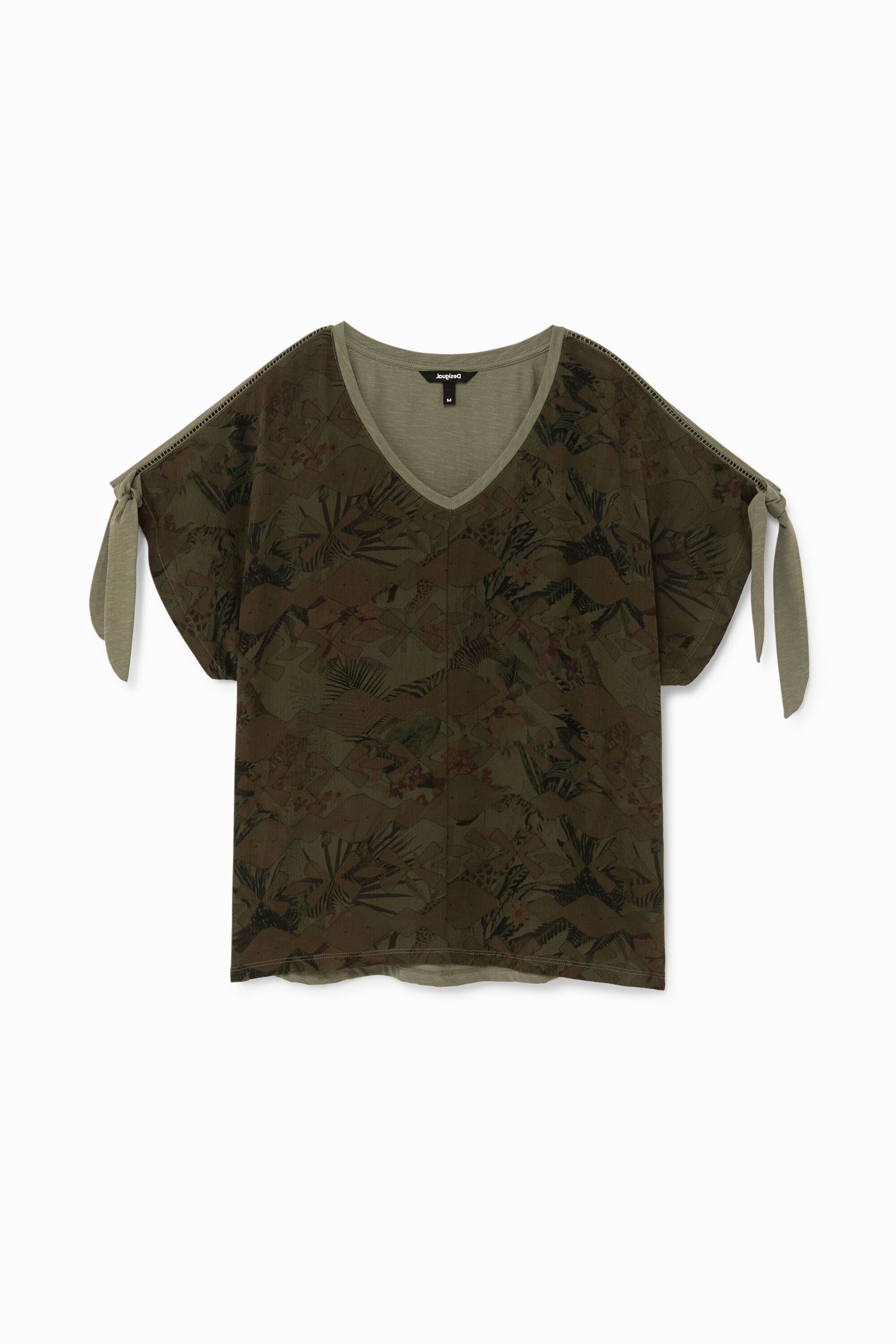 Camiseta tropical lazos