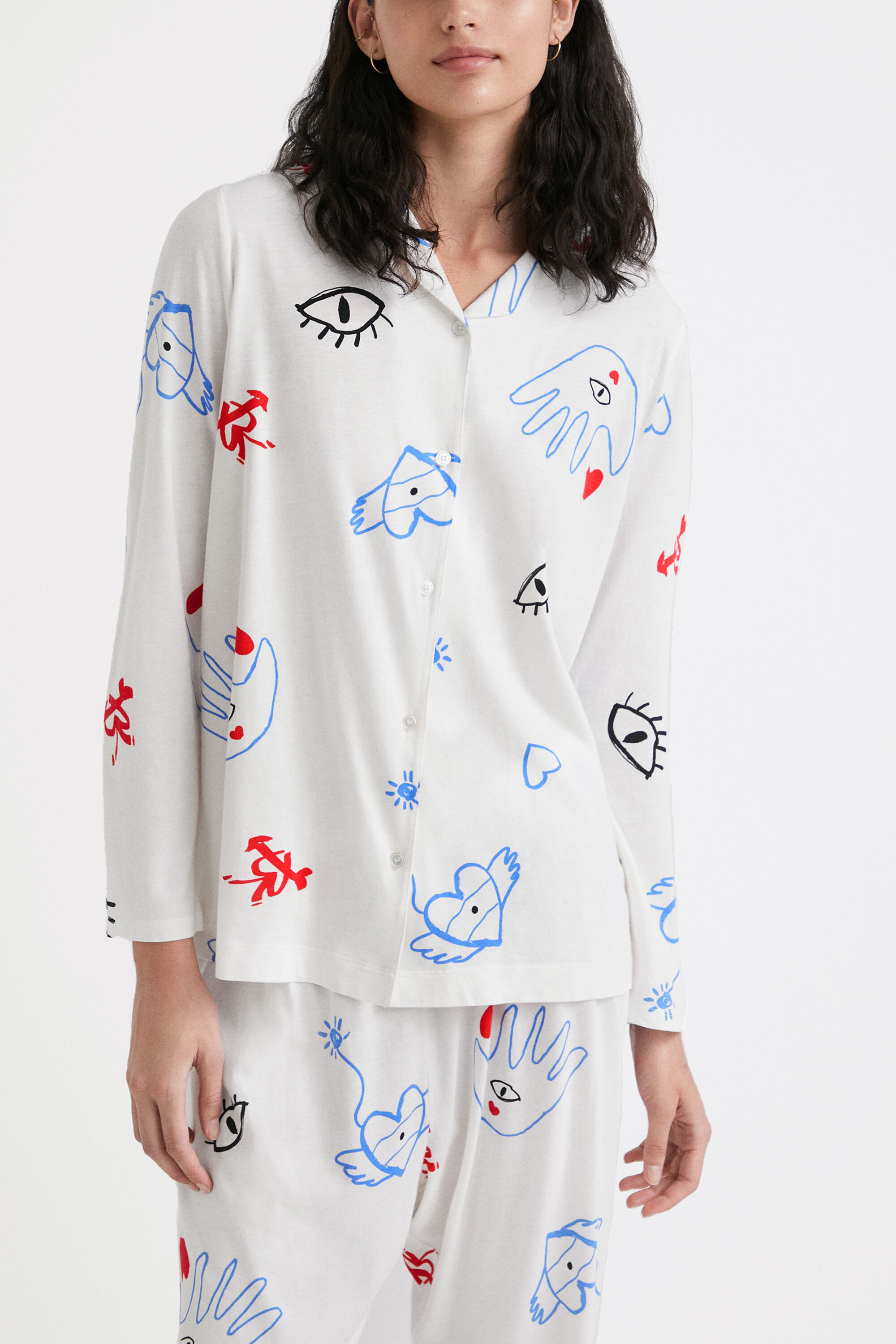 Camisa pijama corazones
