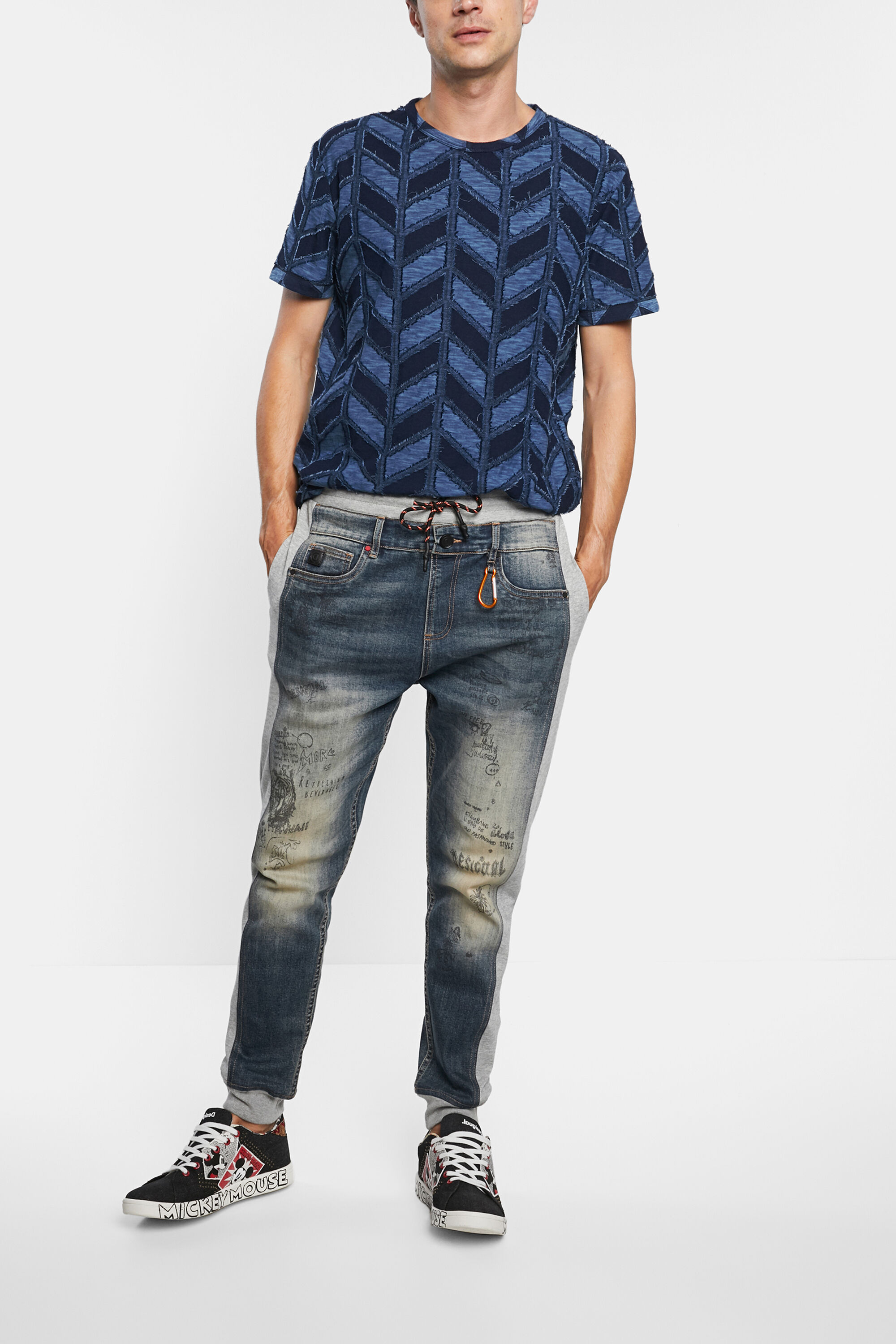 Camiseta jacquard espiga