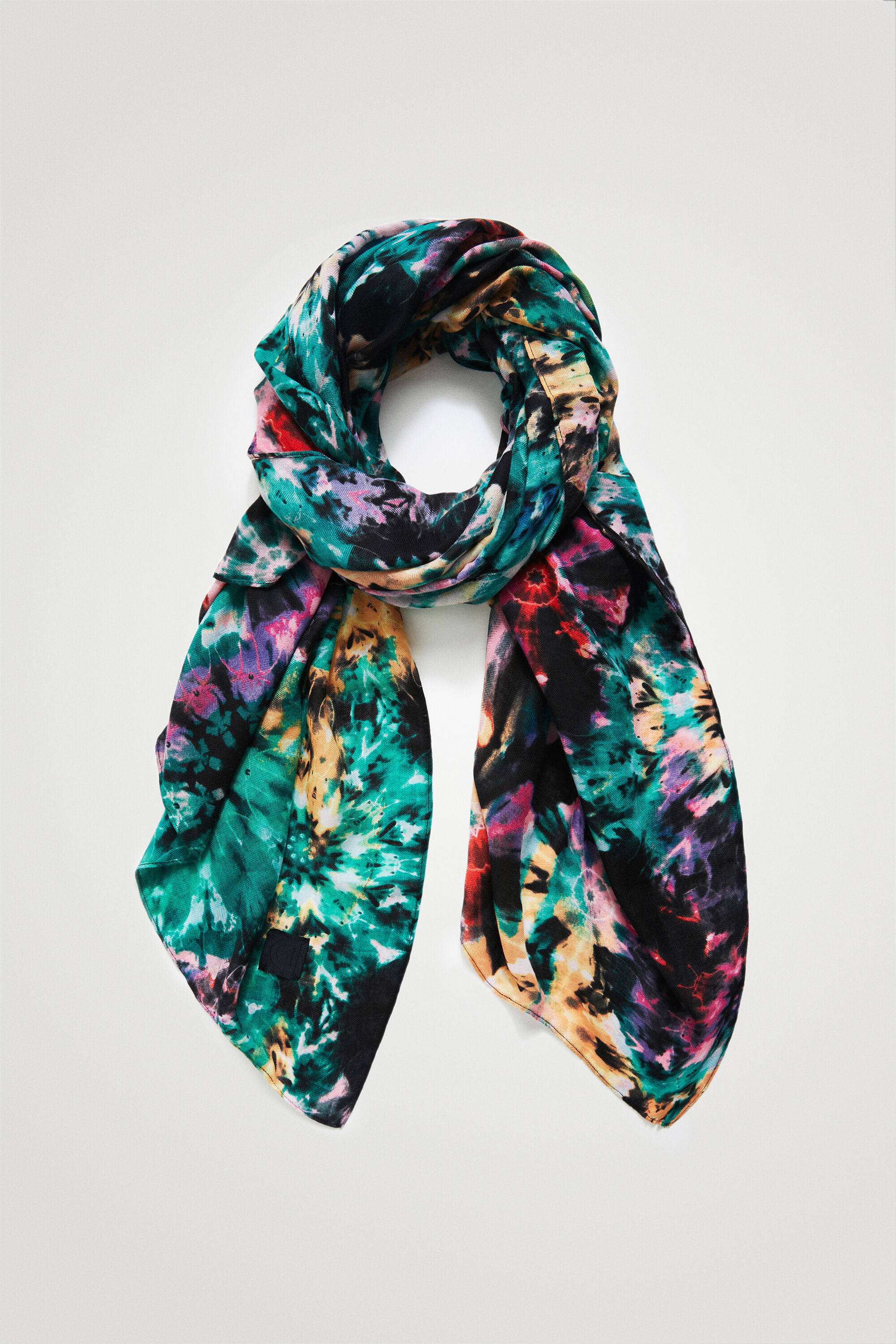 Foulard rectangular bohemian estampado