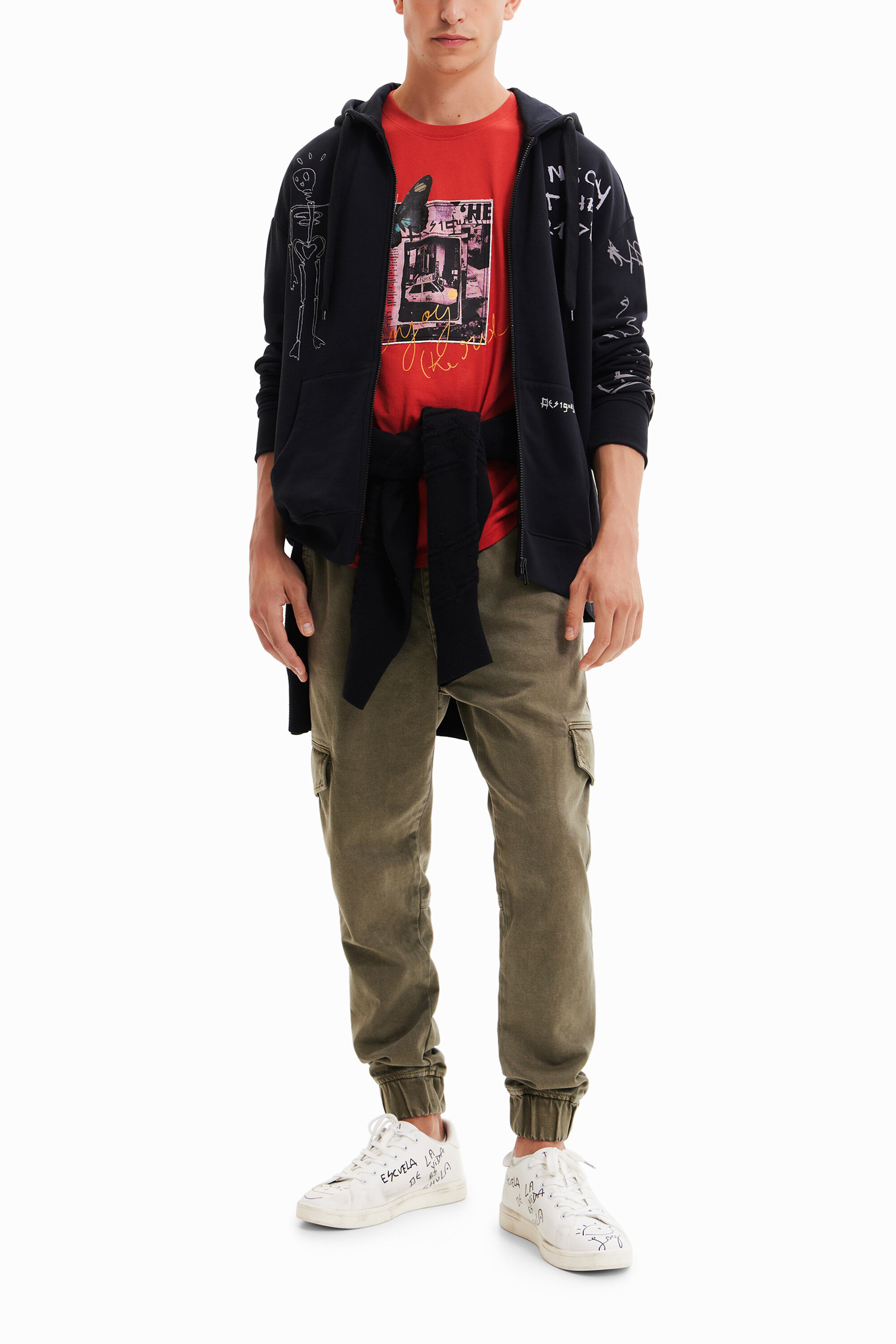 Sudadera oversize cremallera