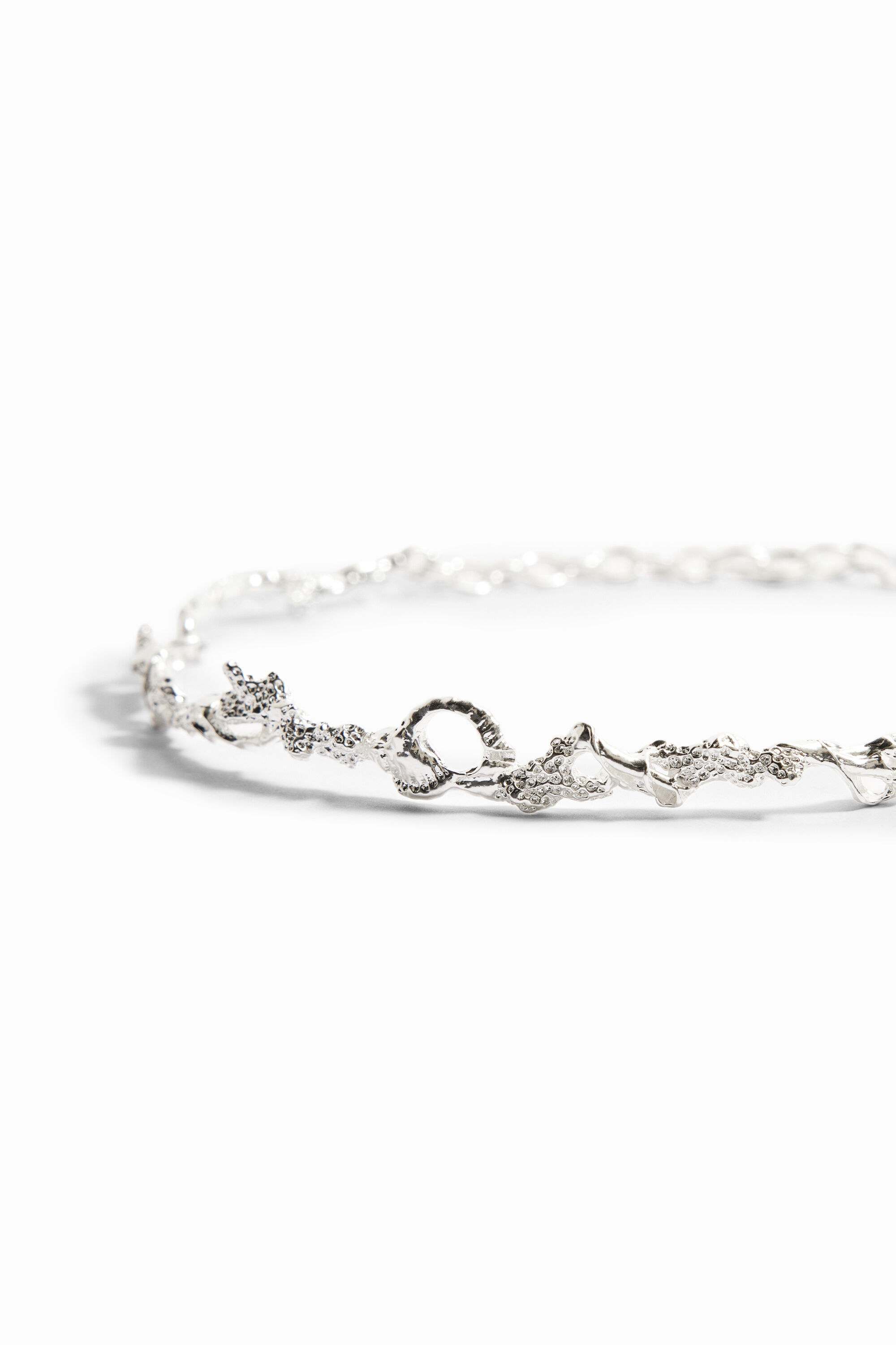 Choker fino ba&ntilde;o plata Zalio