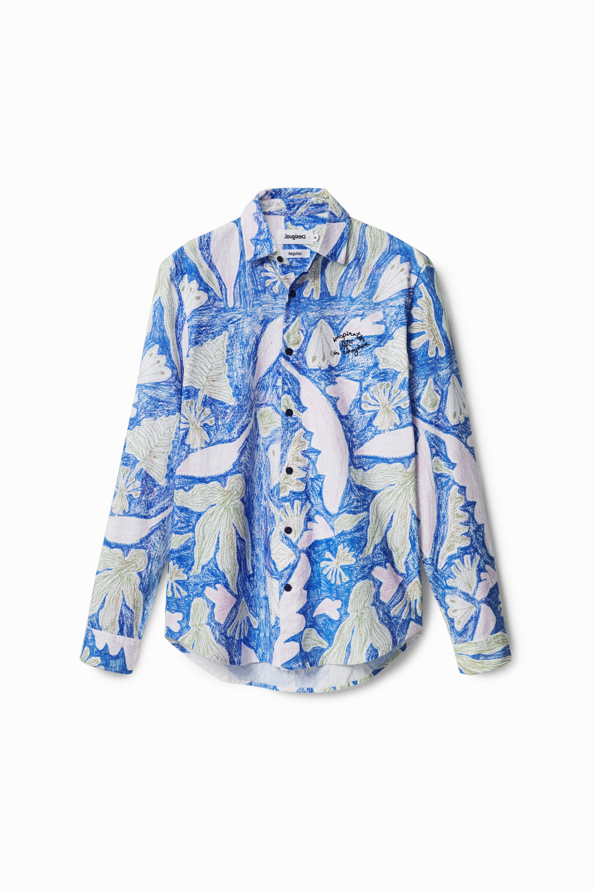Camisa manga larga tropical