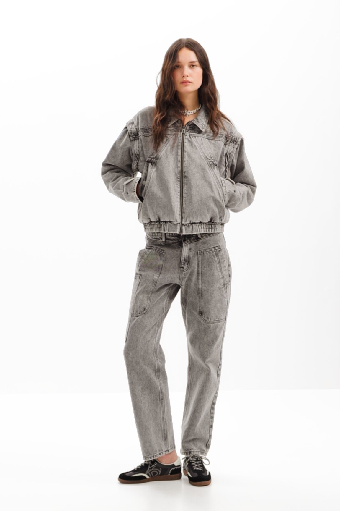 Chaqueta vaquera mangas desmontables