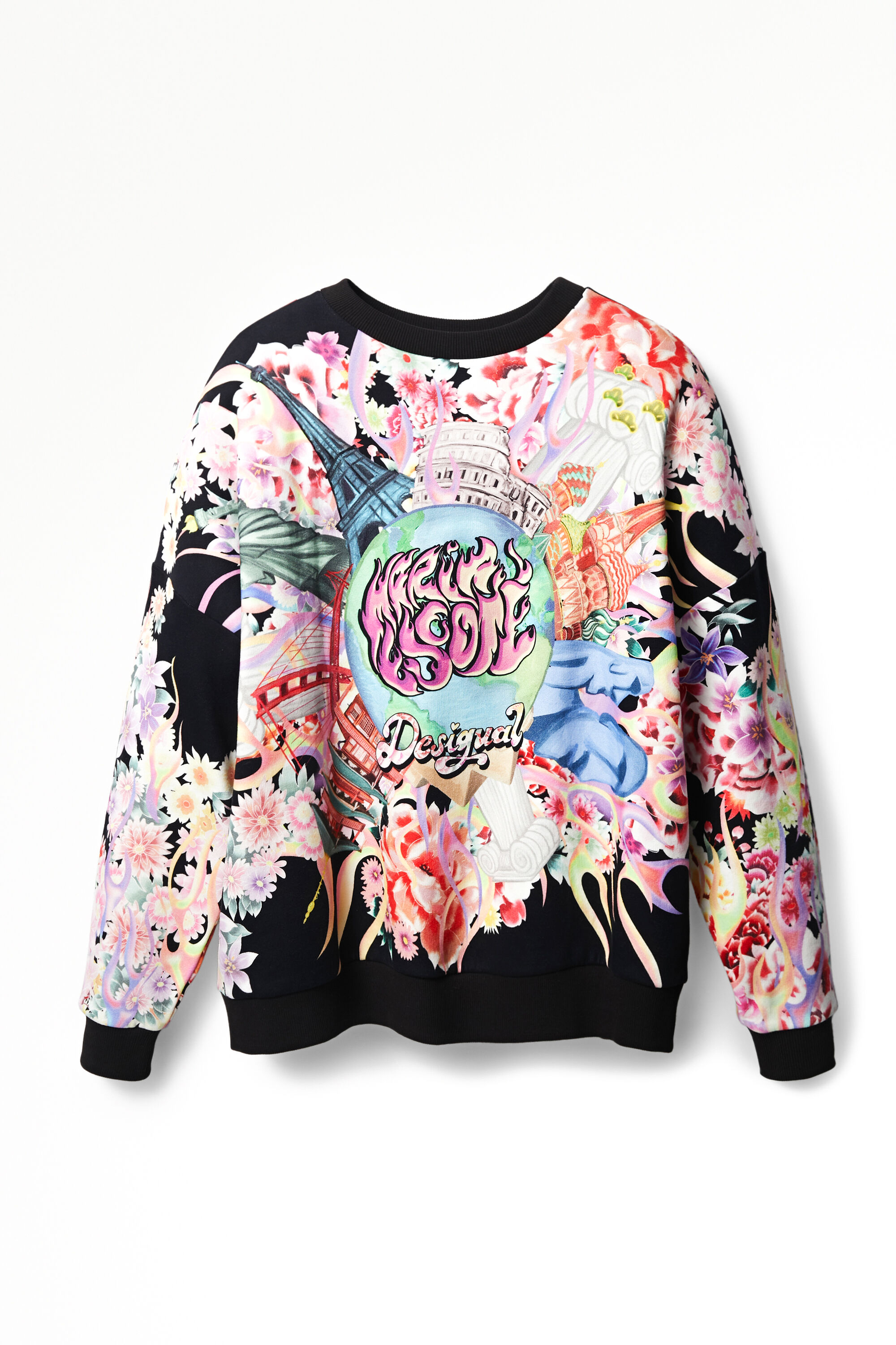 Sudadera felpa oversize