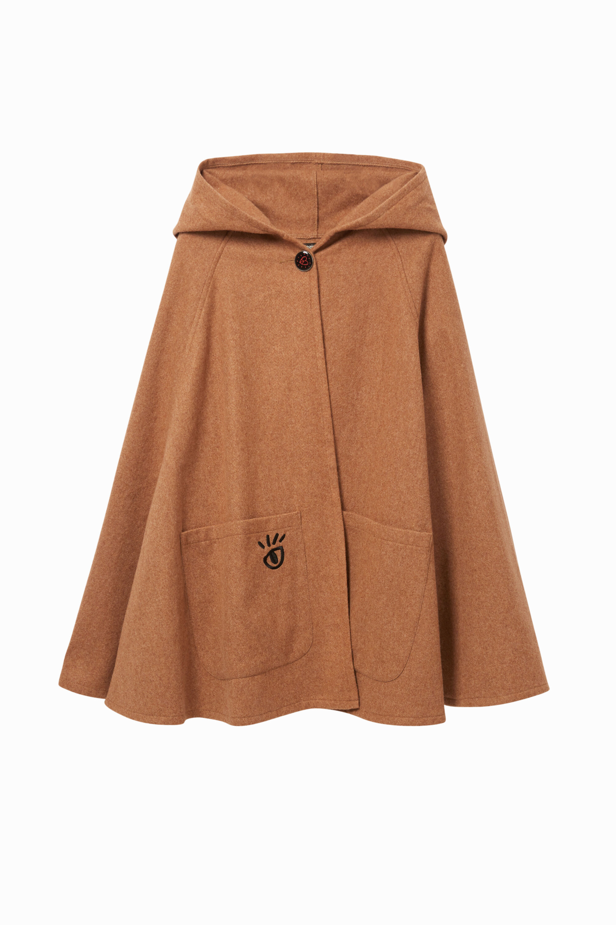 Poncho flor capucha